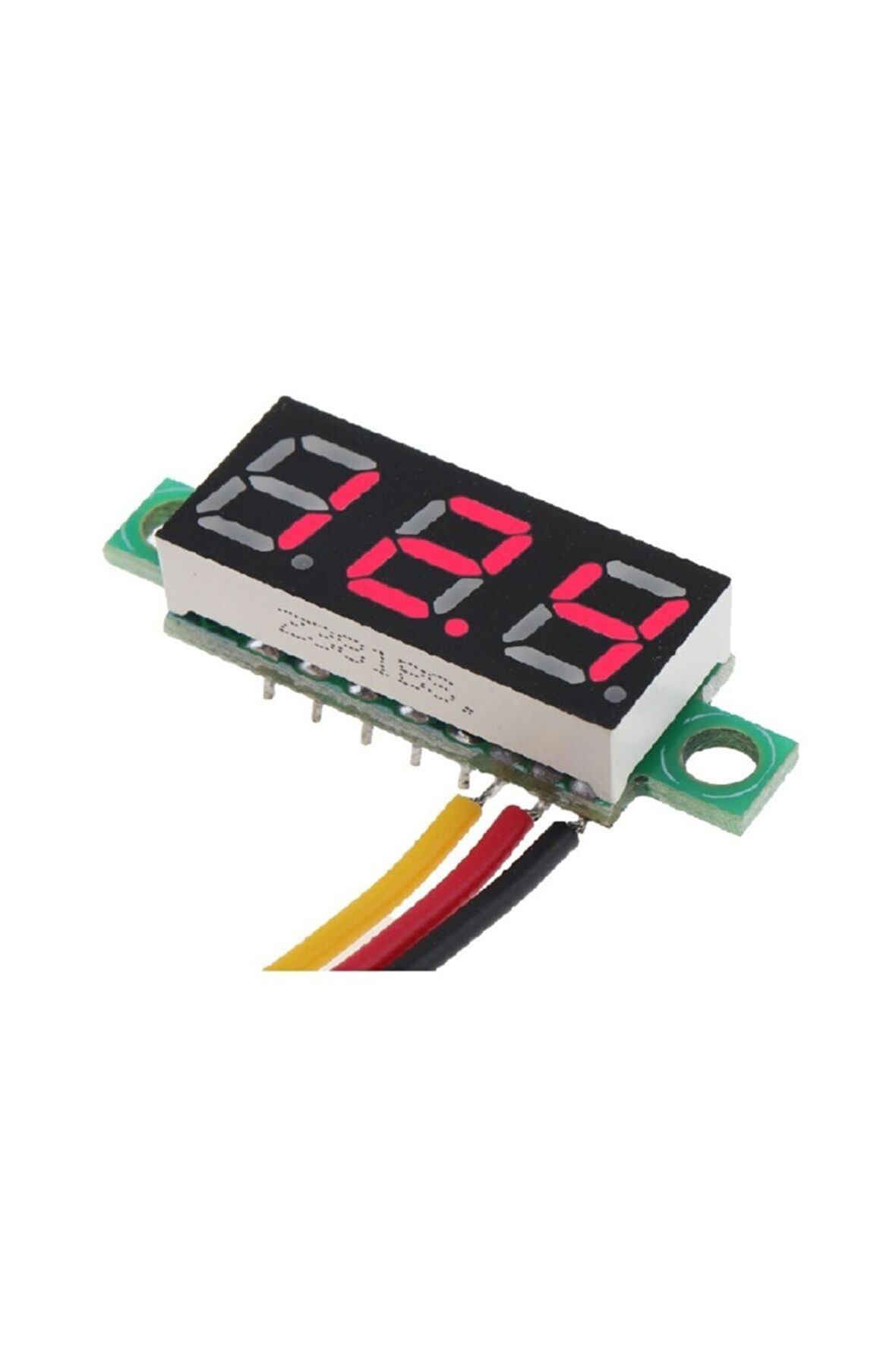 0.28 İnç Dc 0-100v Mini Dijital Voltmetre 3 Kablolu Dc Kırmızı