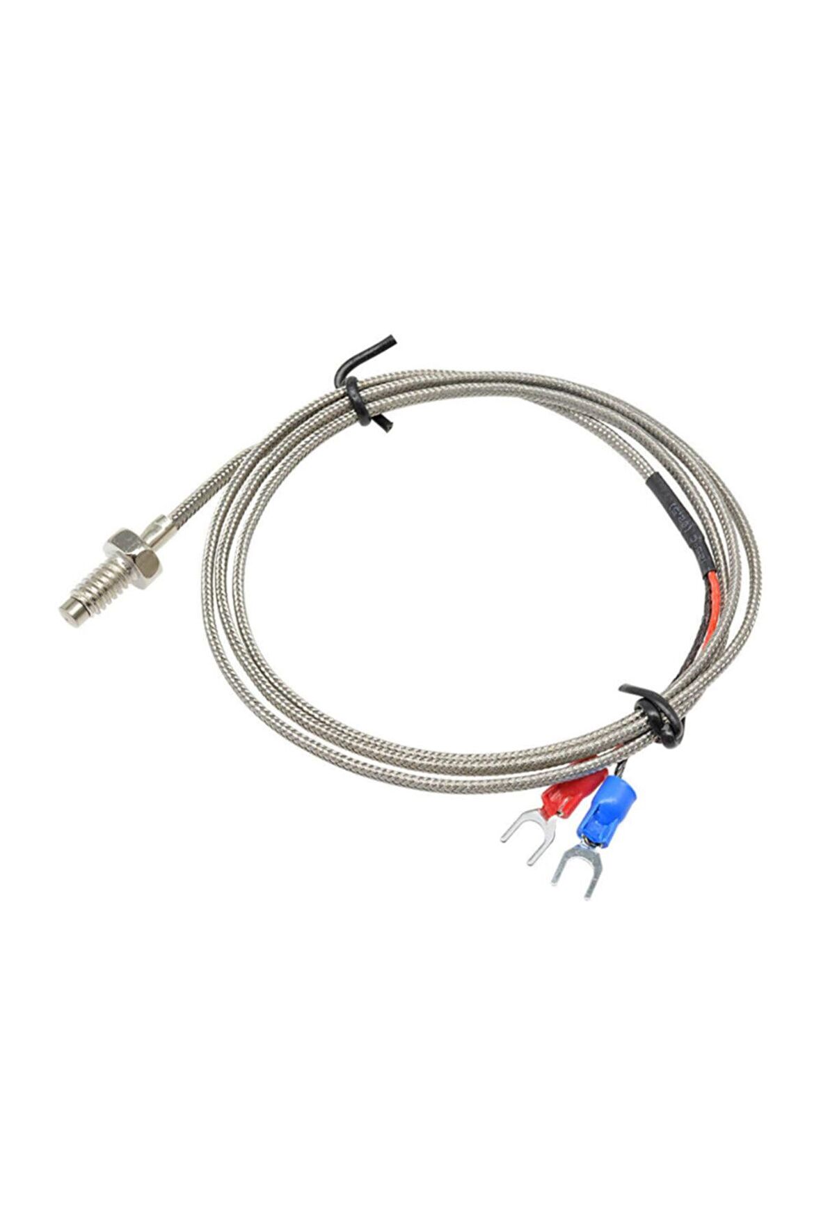 K Type Thermocouple 1 Metre Sıcaklık Isı Sensörü 0-800c 6mm Dişli