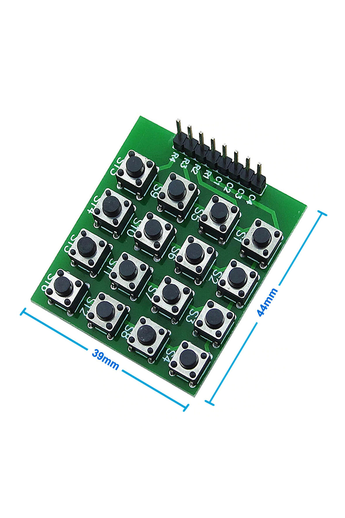 4 X 4 Matrix Keyboard Keypad 16 Buton Tuş Takımı Keyboard Klavye Alarm Şifre Kilit Güvenlik Röle