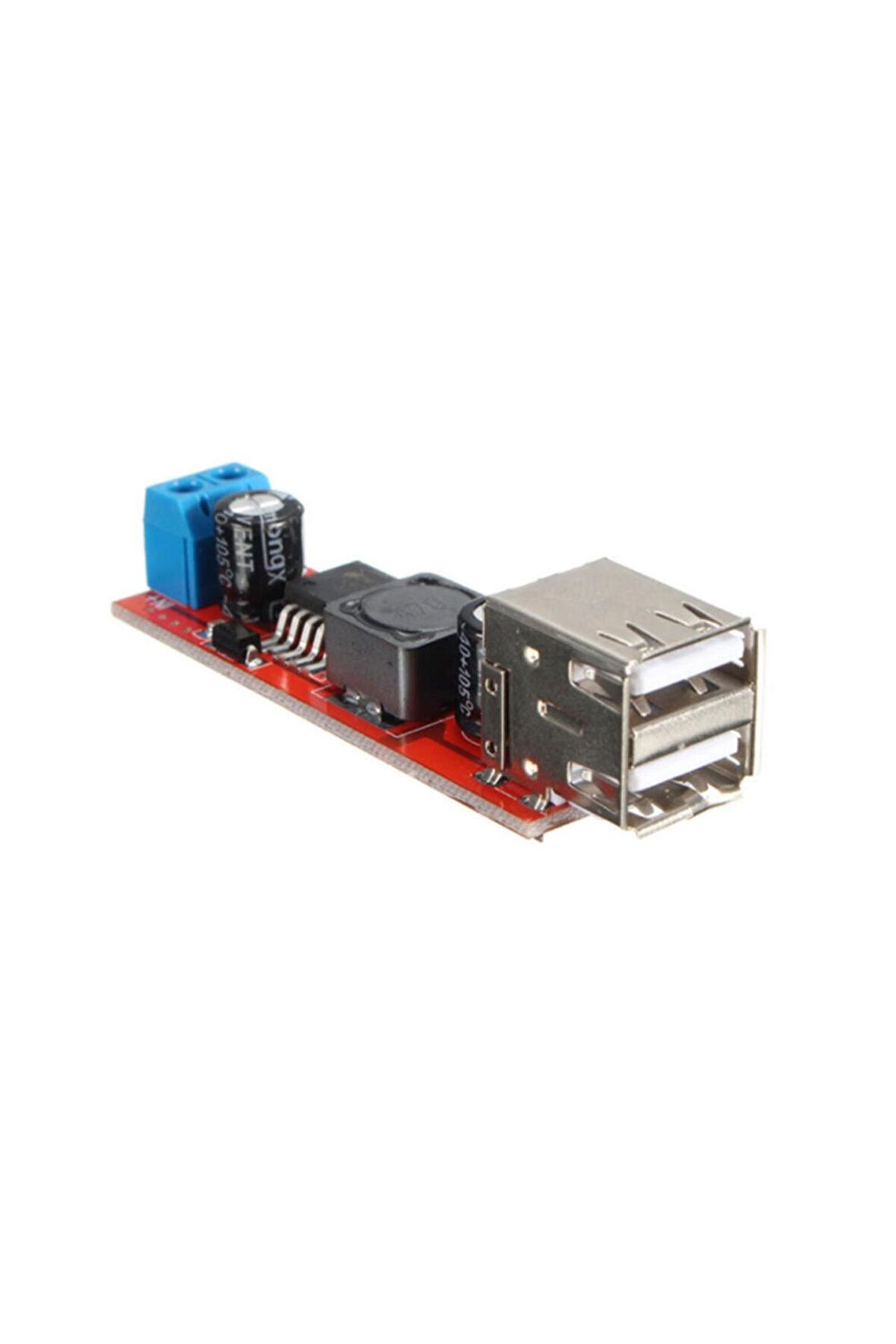 Lm2596 Dual Usb Power Modül Voltaj Düşürücü Mp3 Mobil Güç Kaynağı