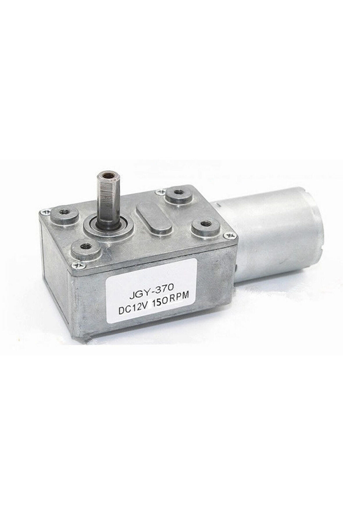 Jgy370 Dc 12v 150 Rpm Redüktörlü Dc Motor 2 Yönde Dönme L Tip 0.2kg.cm Yüksek Tork Metal Dişli