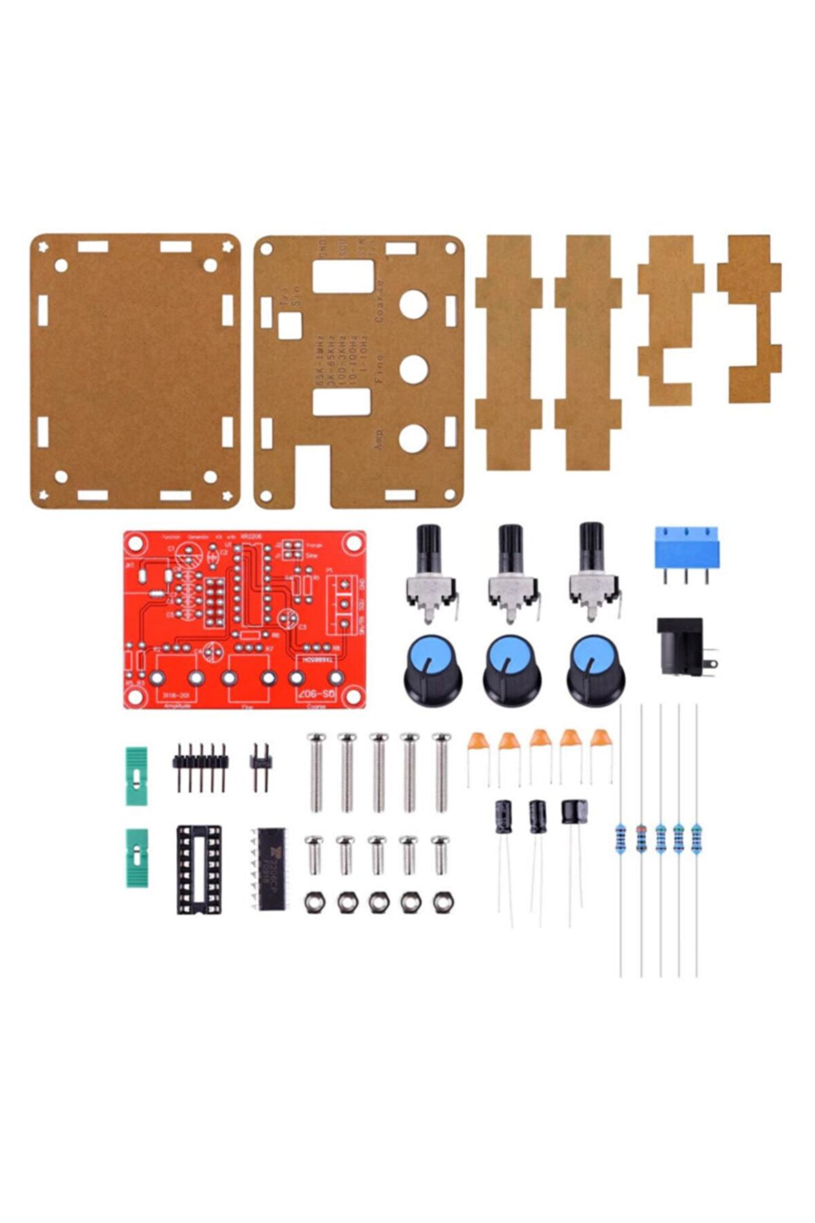Xr2206 Sinyal Jeneratör Dıy Kit Demonte Kare Sinüs Üçgen Dalga