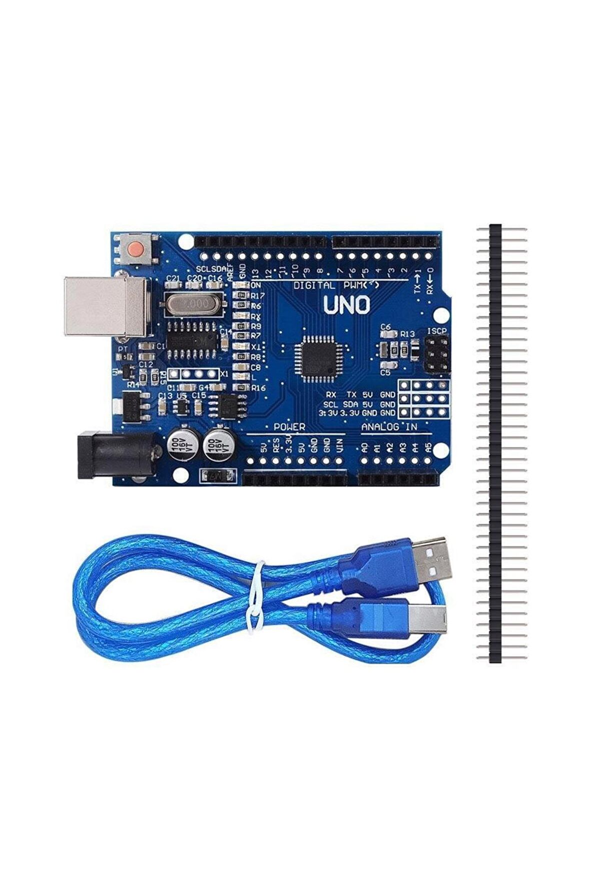 Arduino Uno R3 Klon Mega328p Smd (ch340) + Usb Kablo Dahil
