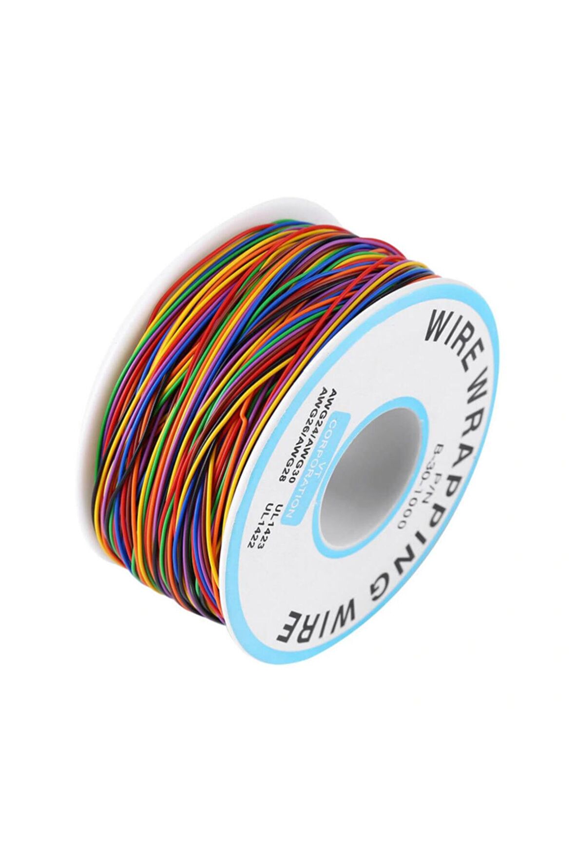 280 Metre 8 Renk 0.25mm Tel Kalınlığı 30awg Makara Atlama Kablosu