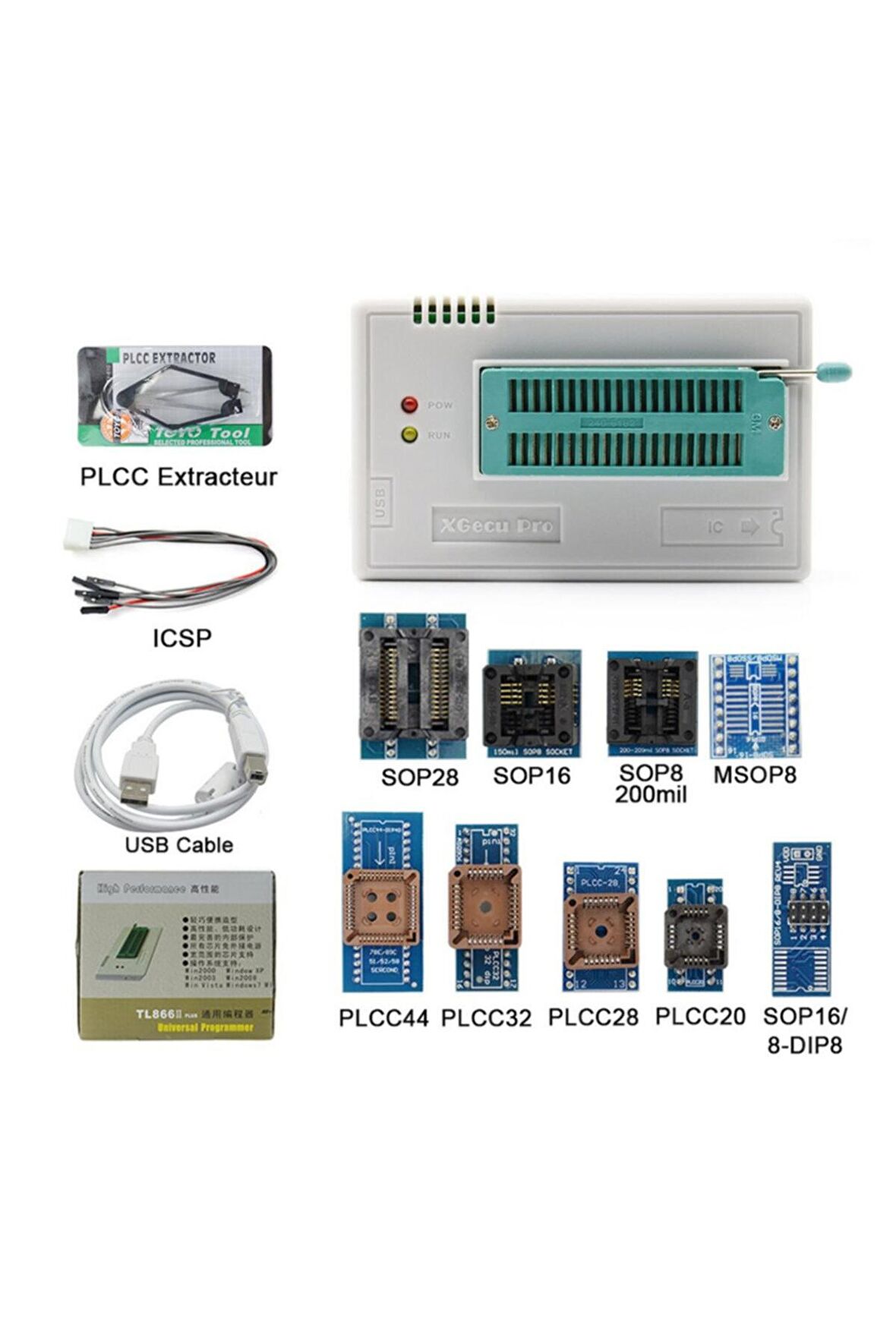 Tl866ıı Plus Programlayıcı + Adaptörler + Dönüştürücüler Seti