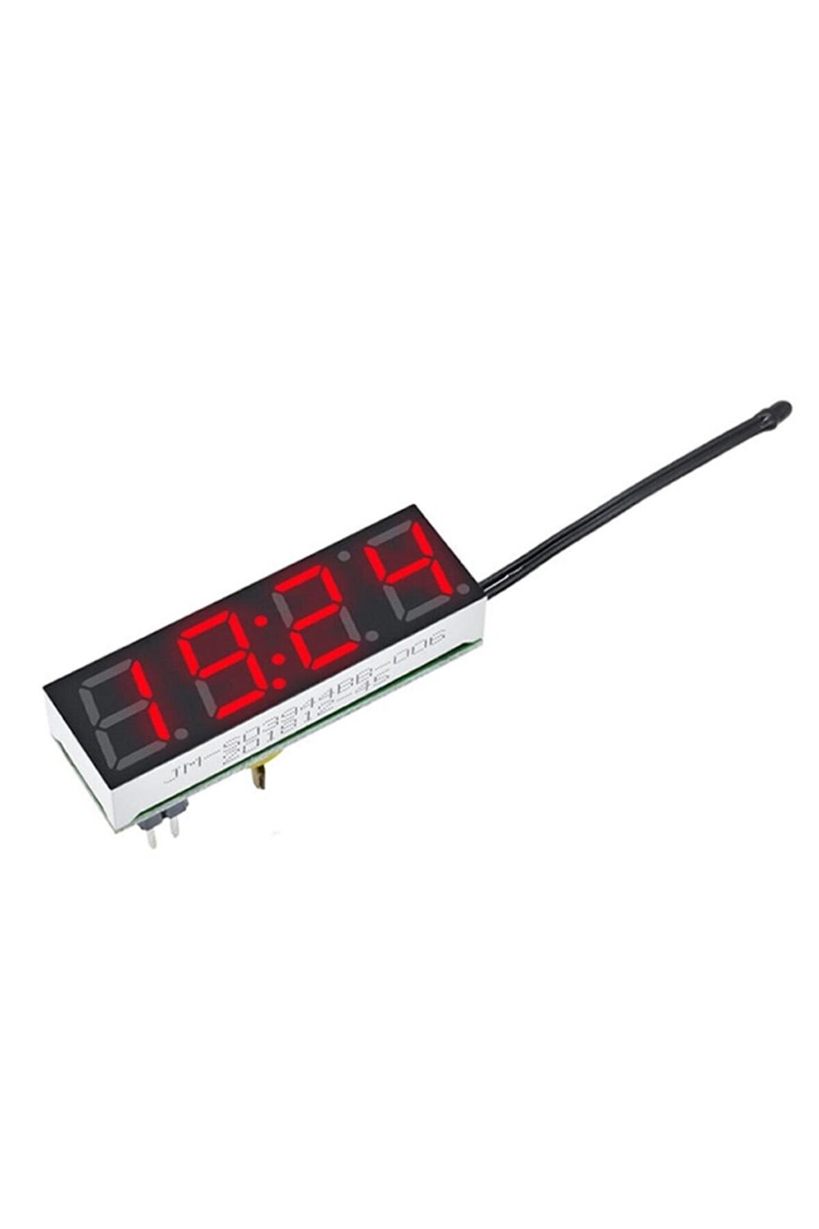 3 Fonksiyonlu Termometre Saat Voltmetre Gösterge Modül Dijital Ekran Display Kırmızı 4 Hane 7 Segmet