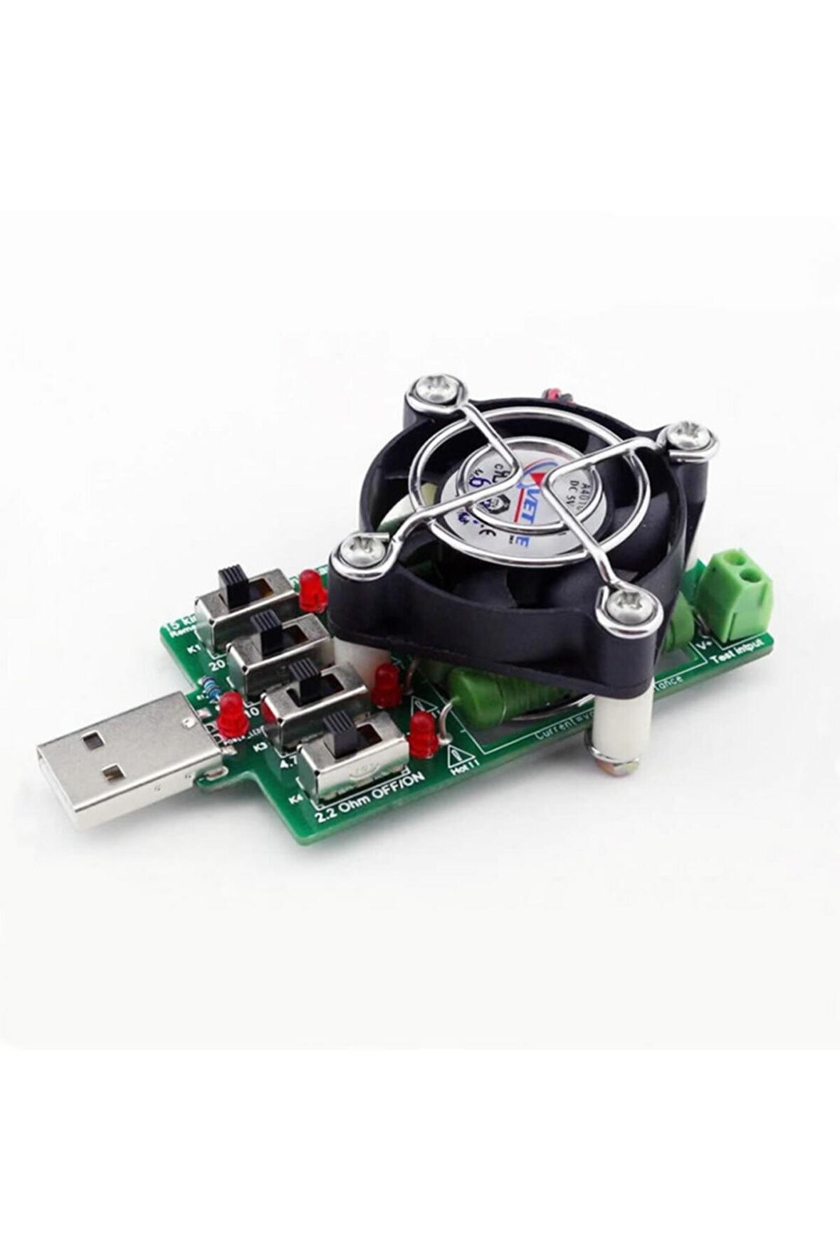 Soğutucu Fanlı Usb 5v Elektronik Yük Pil Akü Desarj Test Cihazı
