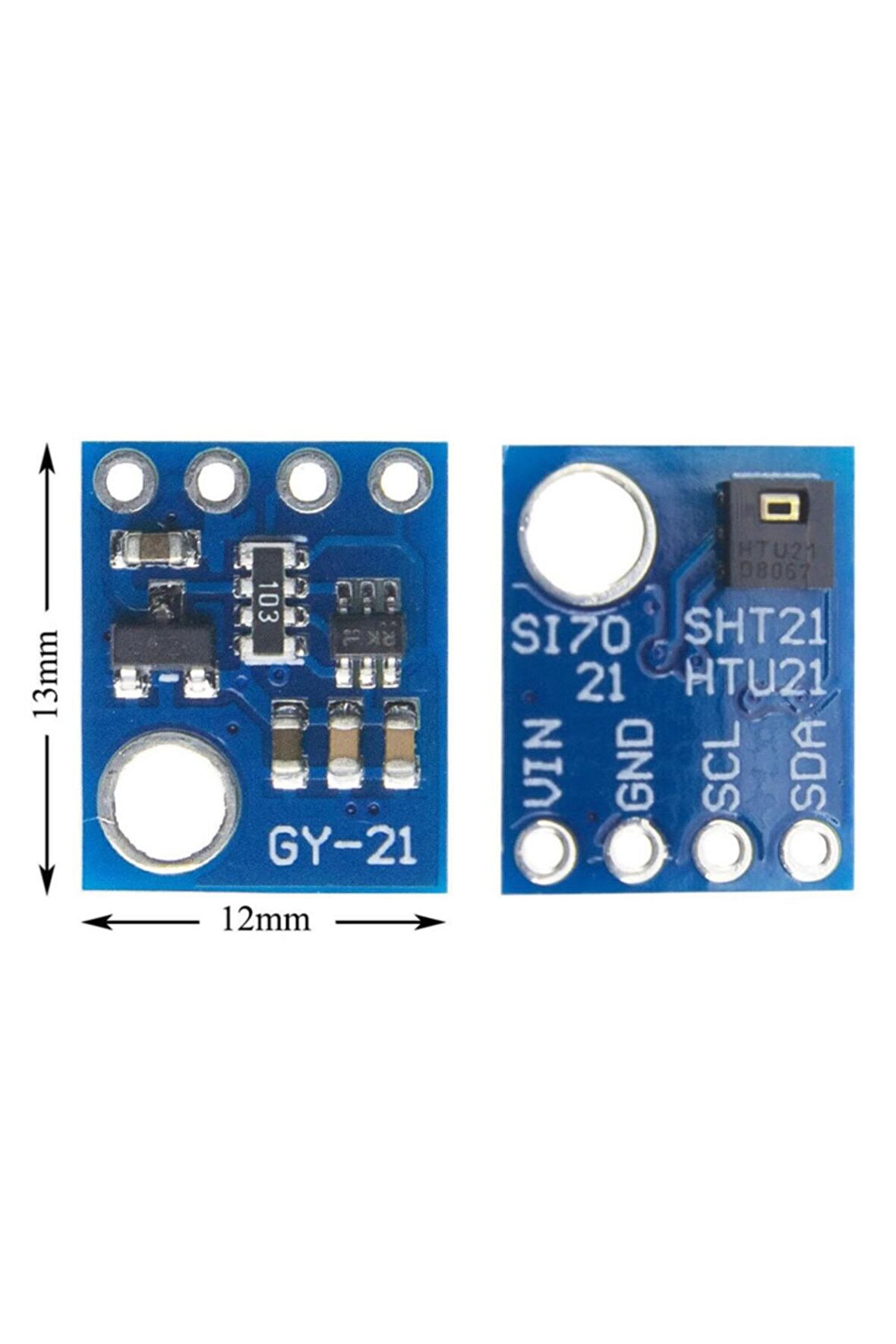 Htu21 Sıcaklık Ve Nem Sensör Modülü-si7021 Sht11 Muadili Sensör