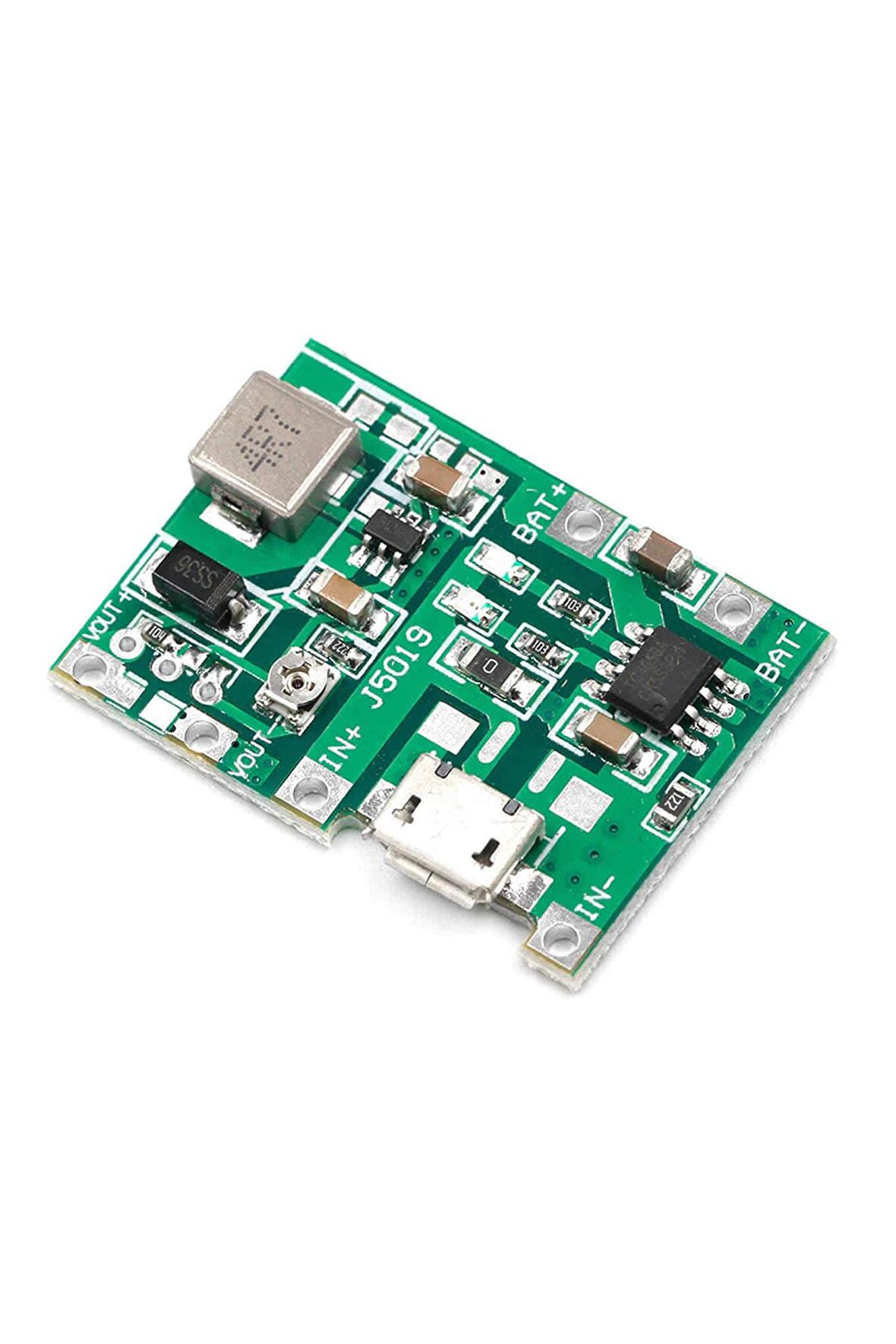 Tp4056 18650 Lityum Pil Şarj Micro Usb Ayarlı Voltaj Yükseltici