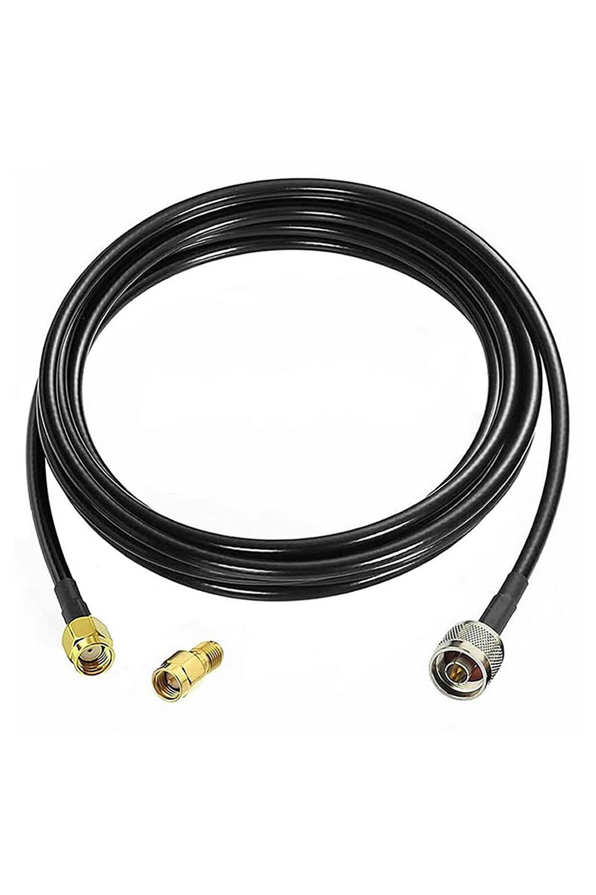 Rg58 Erkek N To Dişi Sma 5 Metre Düşük Kayıplı Kablo Rf Anten