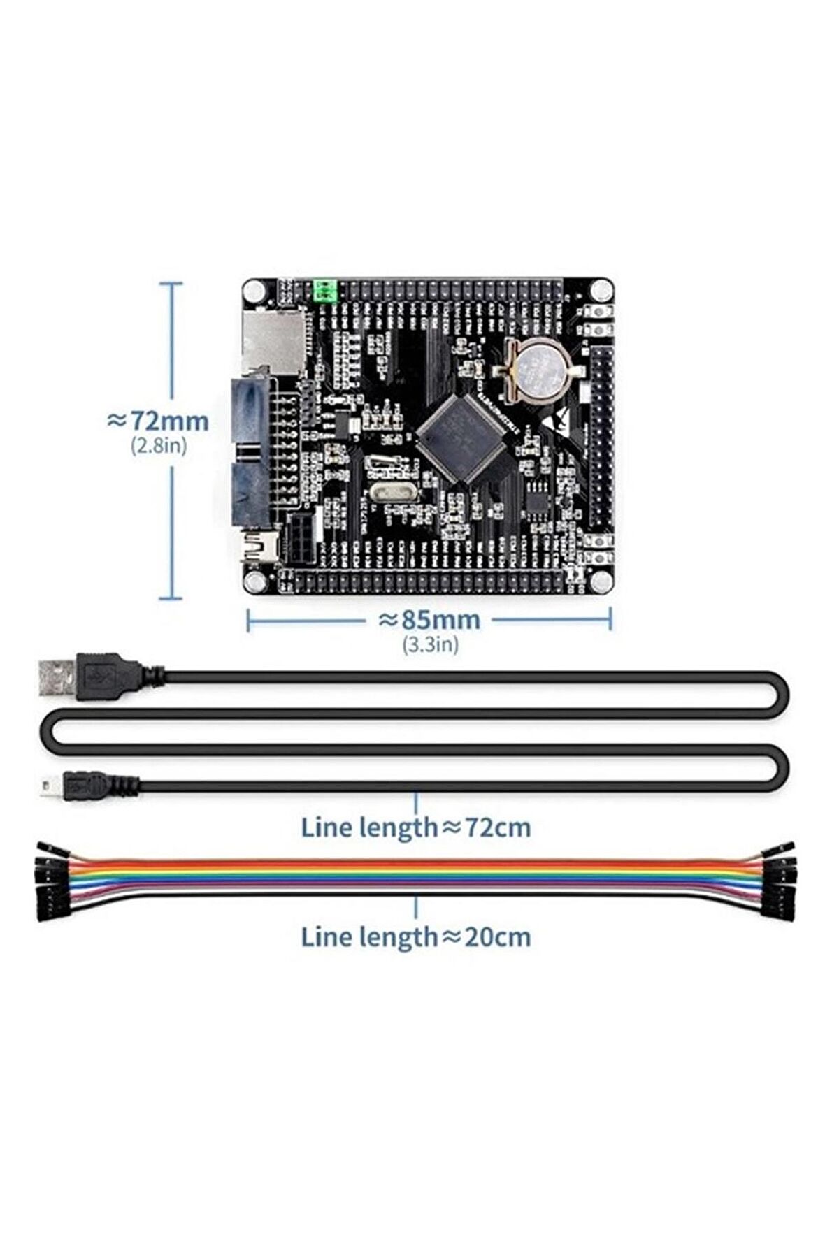 Stm32f407vet6 Devebox Geliştirme Kartı Nrf24l01 Microsd Miniusb