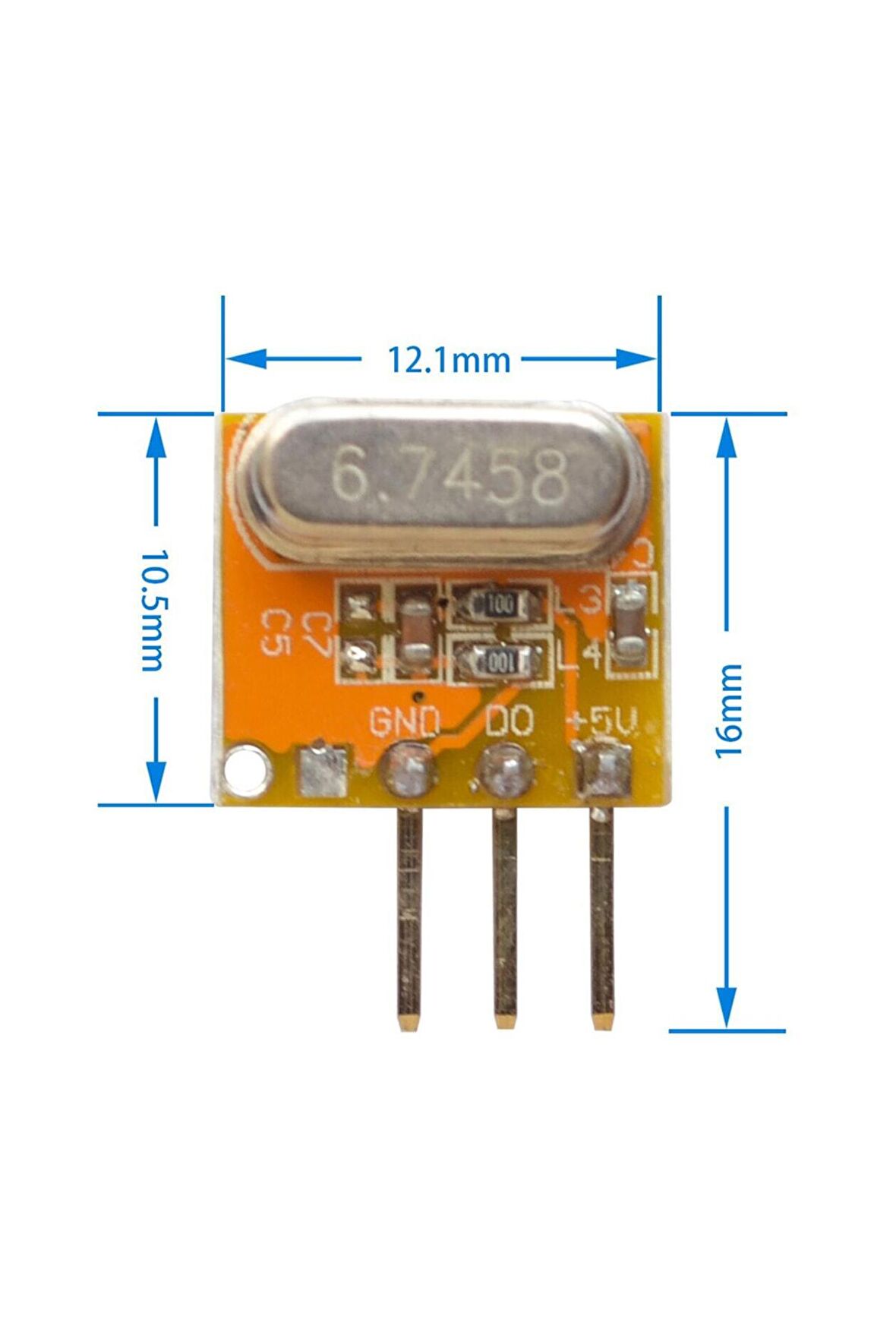 Süperheterodin 433mhz Rxb14 Rf Alıcı Modül Kablosuz Haberleşme
