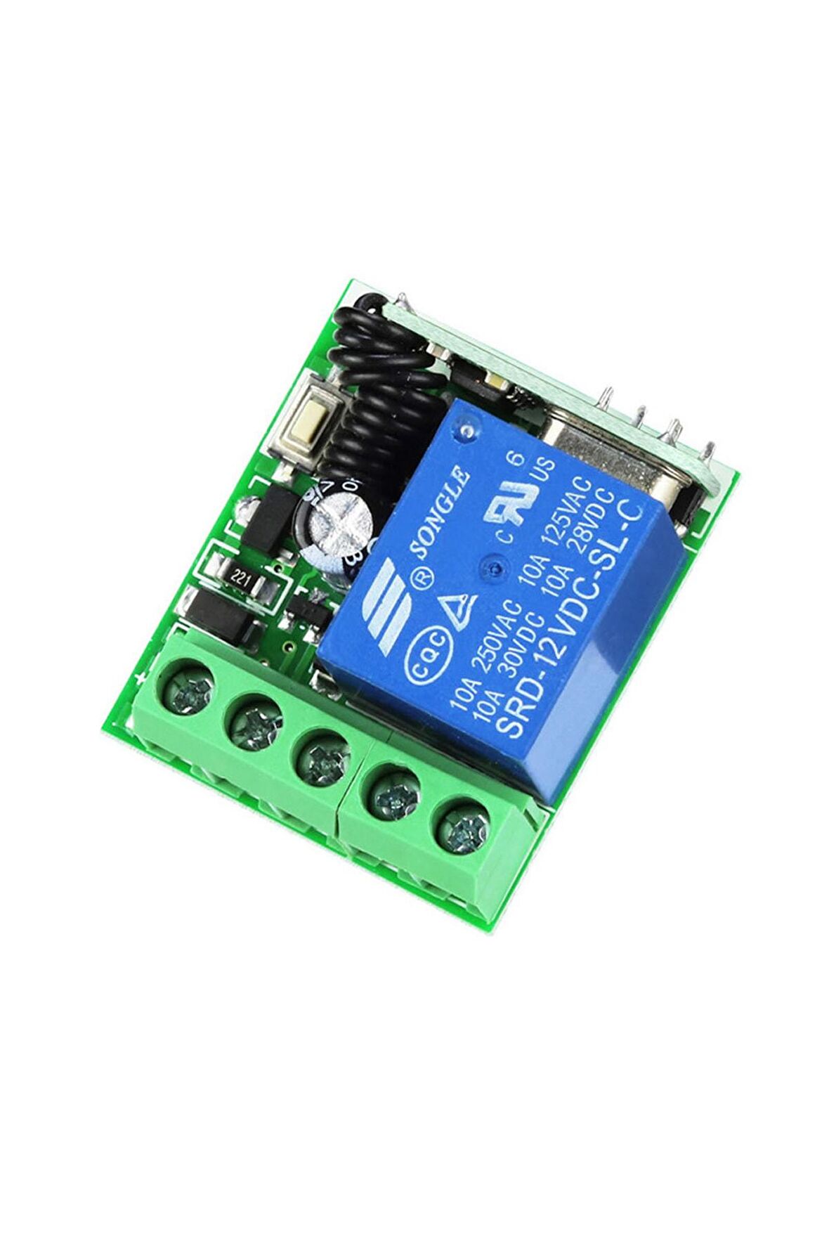 433mhz Rf 1 Kanal Röle Modül Dc 12v Kablosuz Pompa Fan Lamba Perde