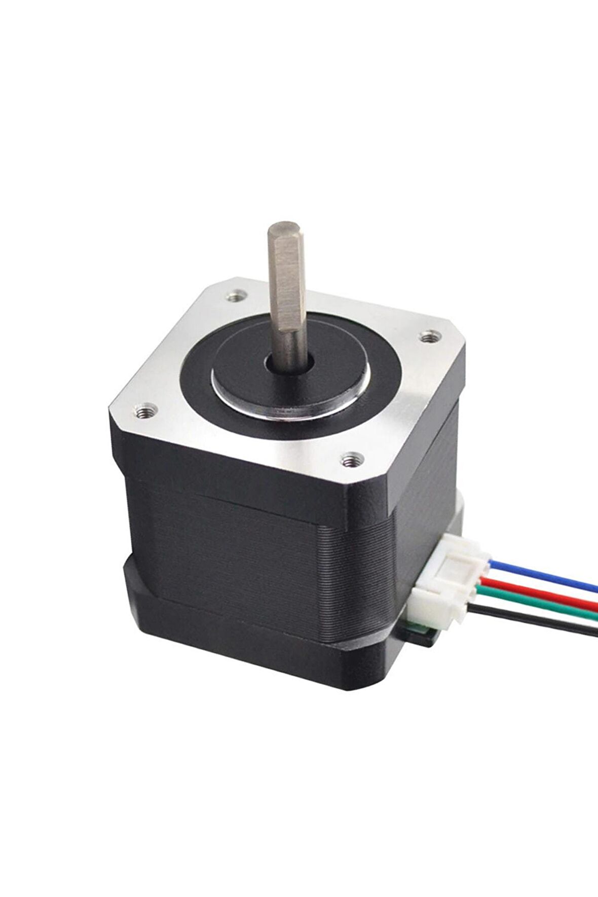 Nema17 Step Motor 1.5a 4ncm 3d Yazıcı Printer Cnc Robotik 1.8 Derece Step Adım Açı 4 Tel 2 Faz D Tip
