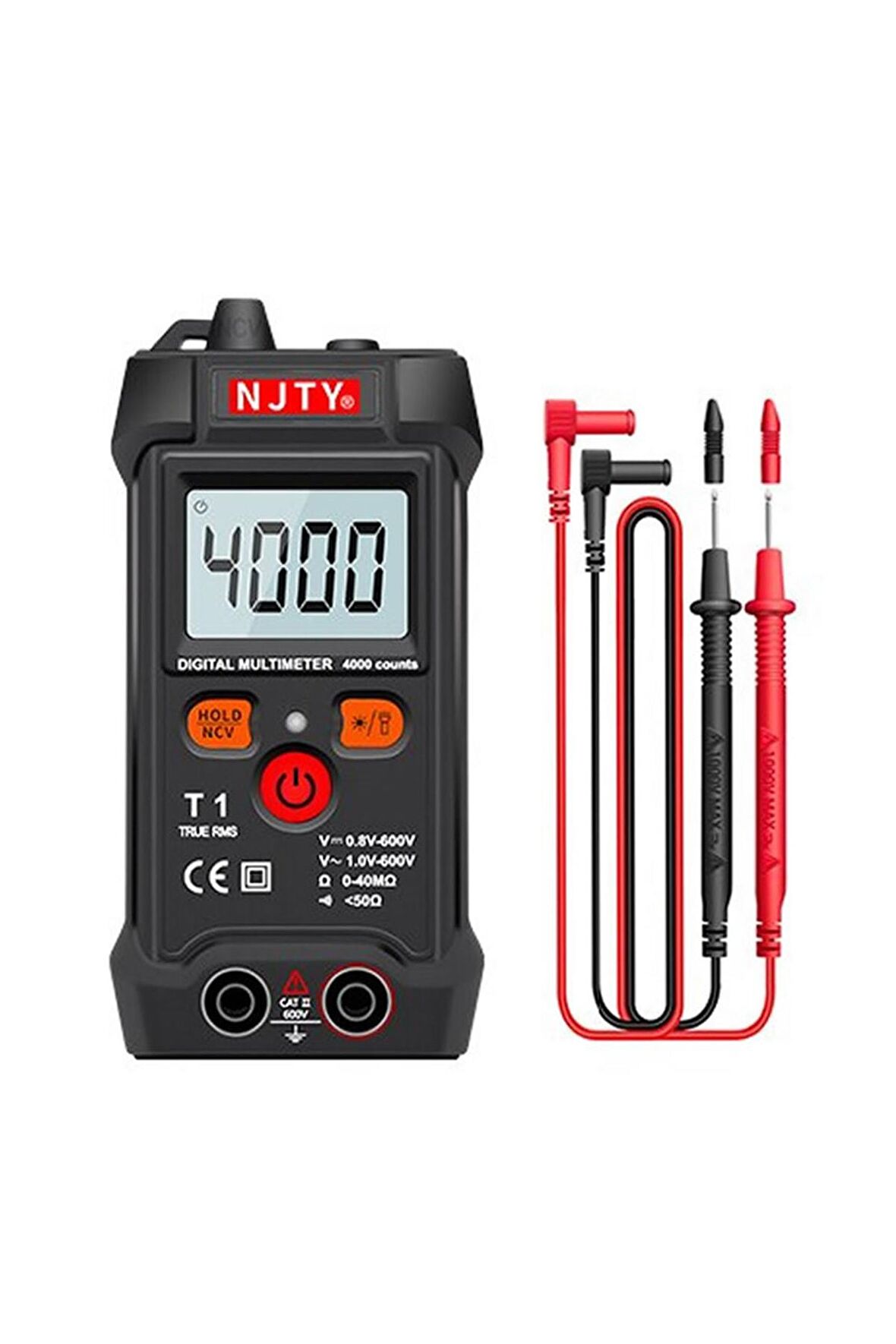 Njty T1 Dijital Multimetre True Rms Ncv 600v Mini Cep El Tipi Voltmetre