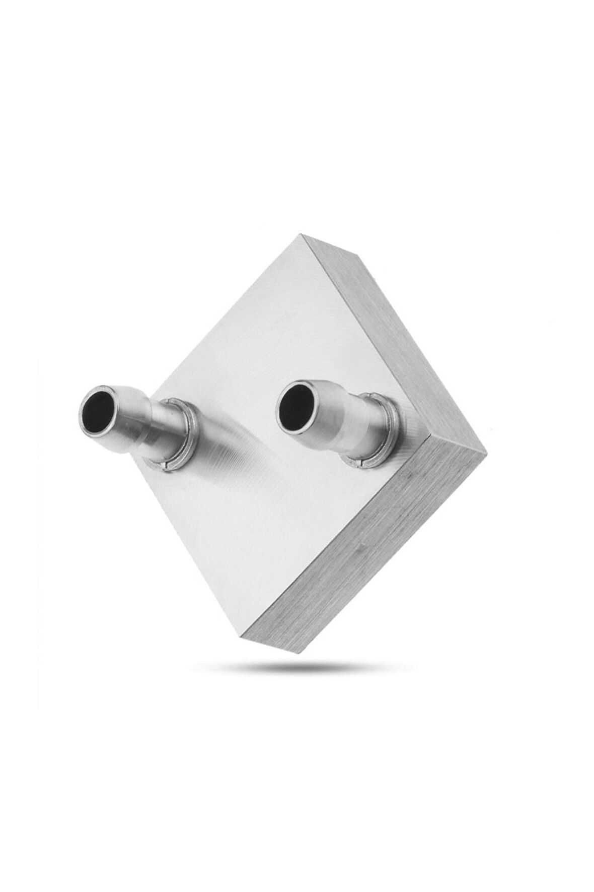 4x4cm Sıvı Su Aluminyum Soğutucu Blok 90 Derece Cpu Gpu Anakart Xbox Lazer Kafa Soğutma Radyatör