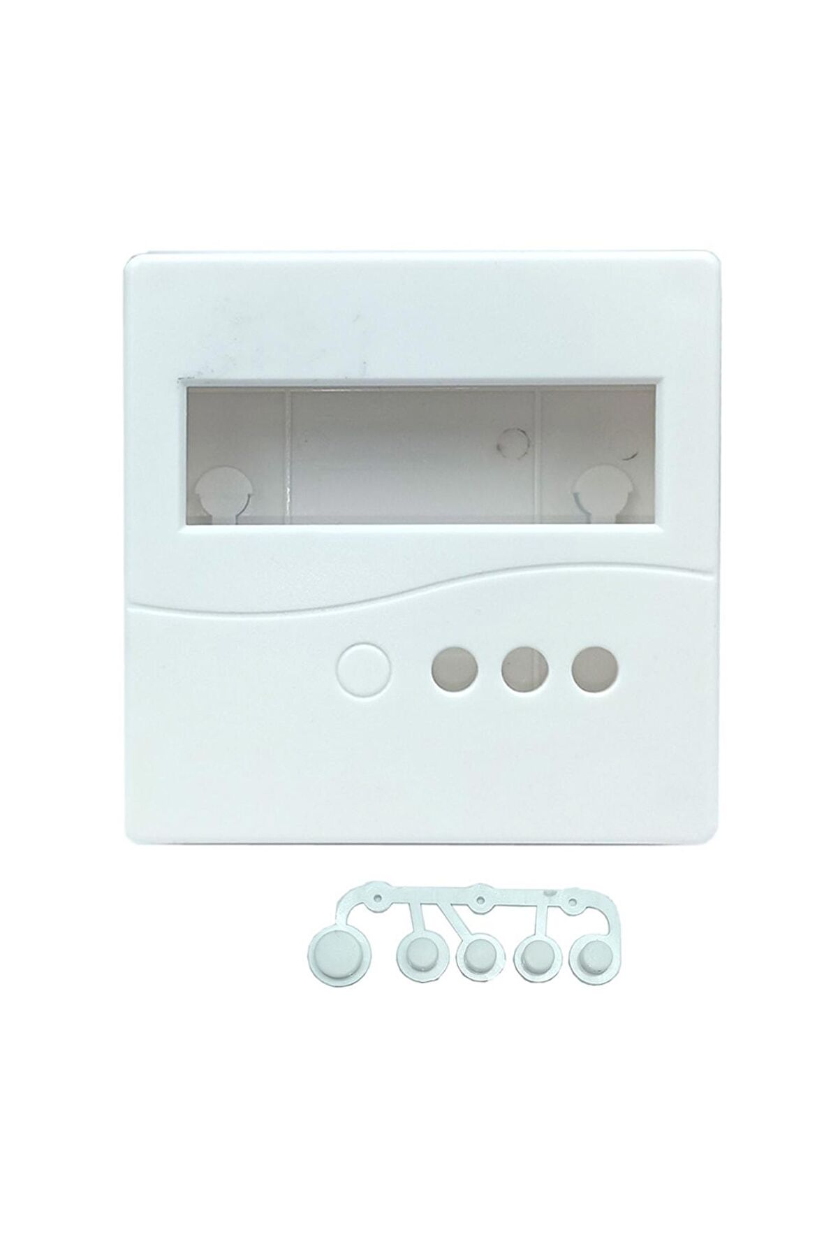 Plastik Proje Kutusu 86x86mm Beyaz Duvara Yüzeye Montaj Tip 1602 Lcd 3 Buton Elektronik Devre