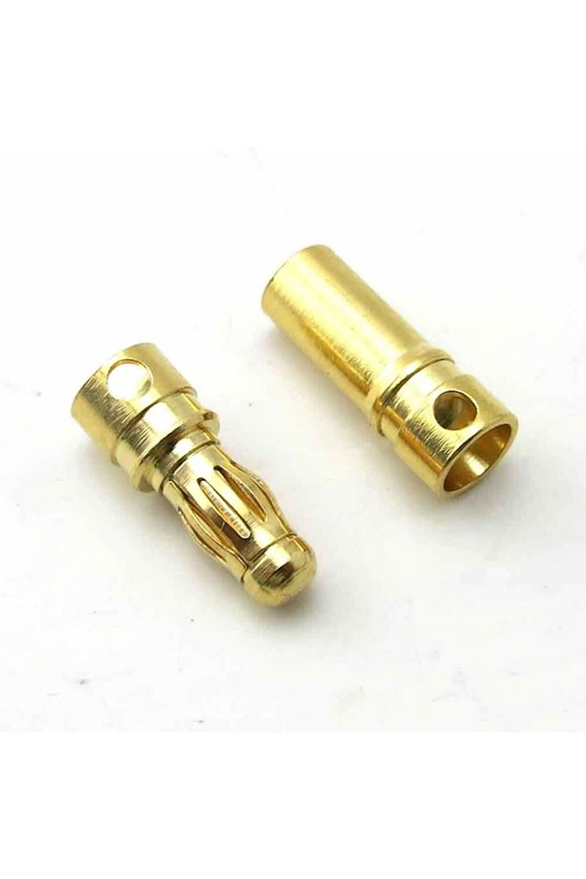 5 Çift 3.5mm Altın Kaplama Banana Dişi Erkek Soket 40a Pil Batarya Lion Bullet Plug
