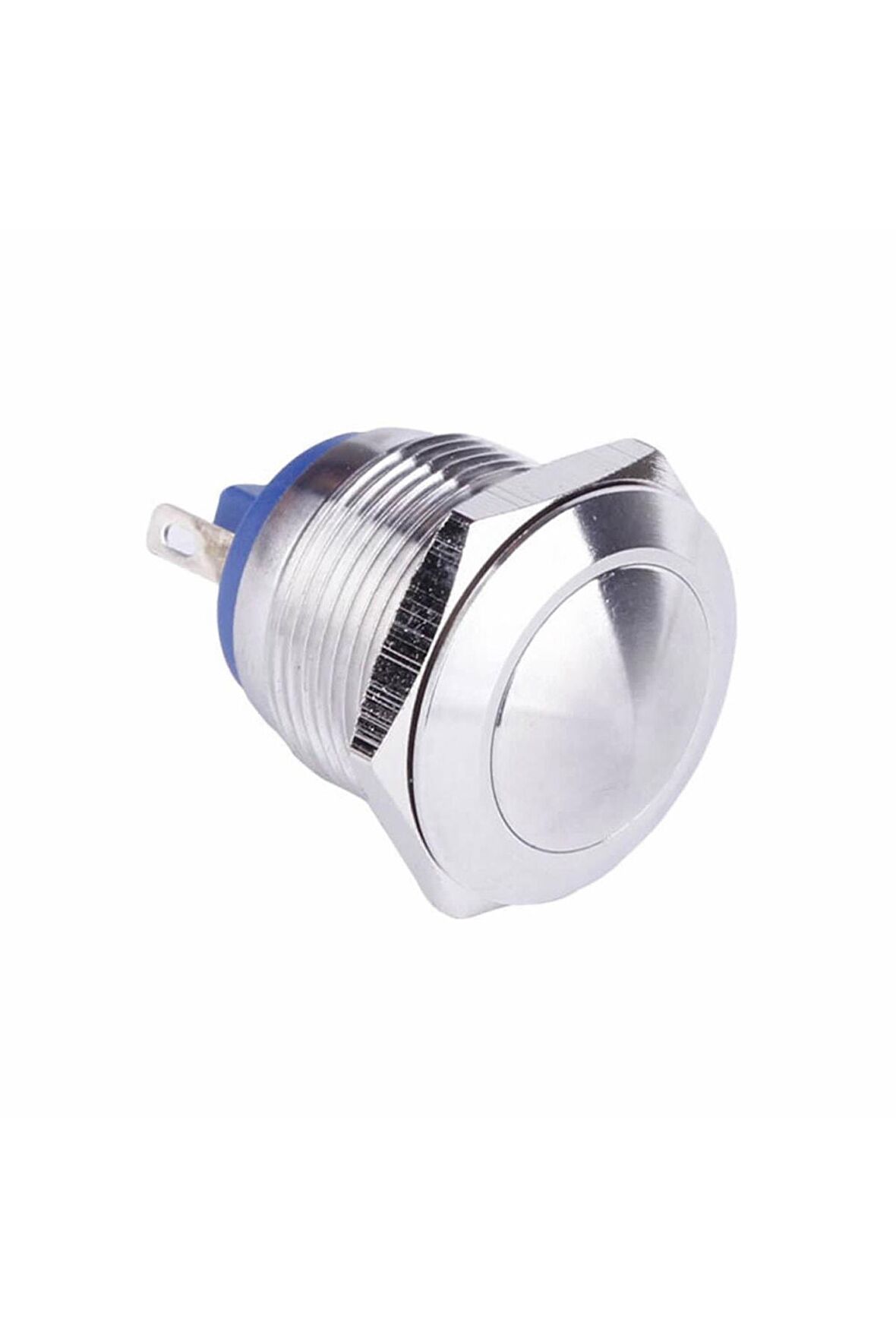 16mm Metal Panel Montaj Yuvarlak Kafa Push Buton No Dc 6a 12v Ac 3a 250v Ip67 Su Geçirmez Düğme