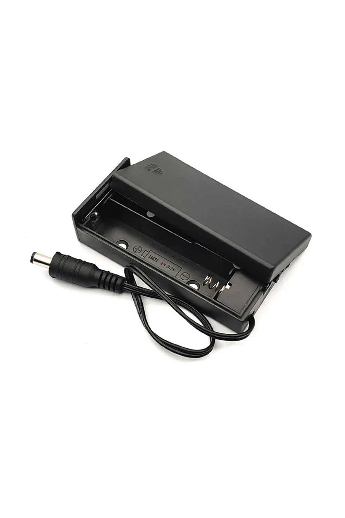 18650 2li Pil Kutusu Adaptör Soket On/off Anahtar Seri Lityum Lion Dc 7.4v Kapaklı Batarya Yuva