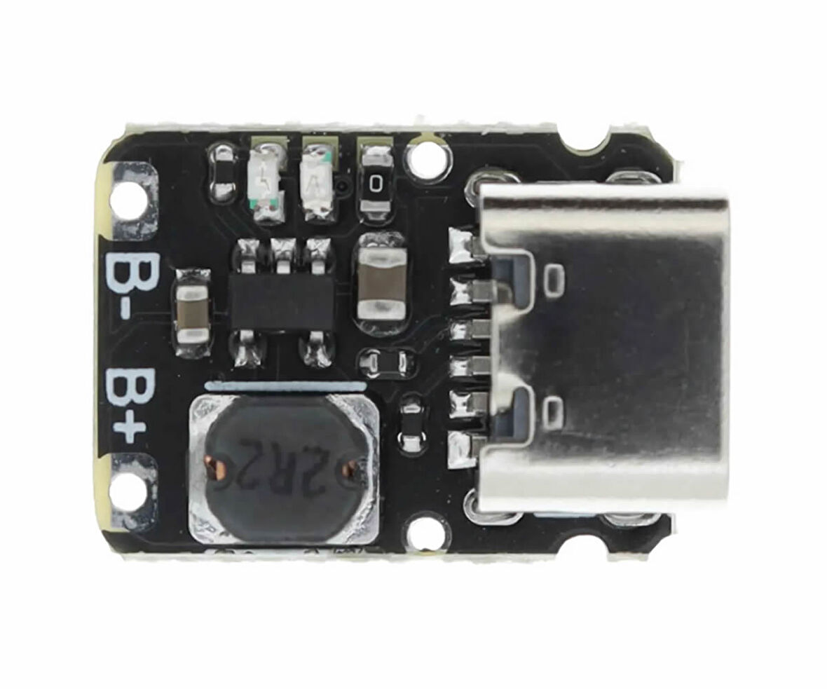 TP4057 Type C Pil Şarj Deşarj Modülü Mini Powerbank Devresi 3.7V Lityum Lion 18650 Batarya