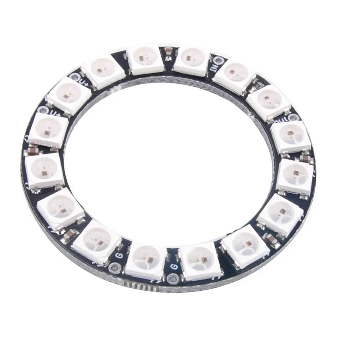 16 Bit NeoPixel Halka Ring WS2812B 5050 Rgb Led Modül 16’lı Dijital Adreslenebilir Lamba Programlan