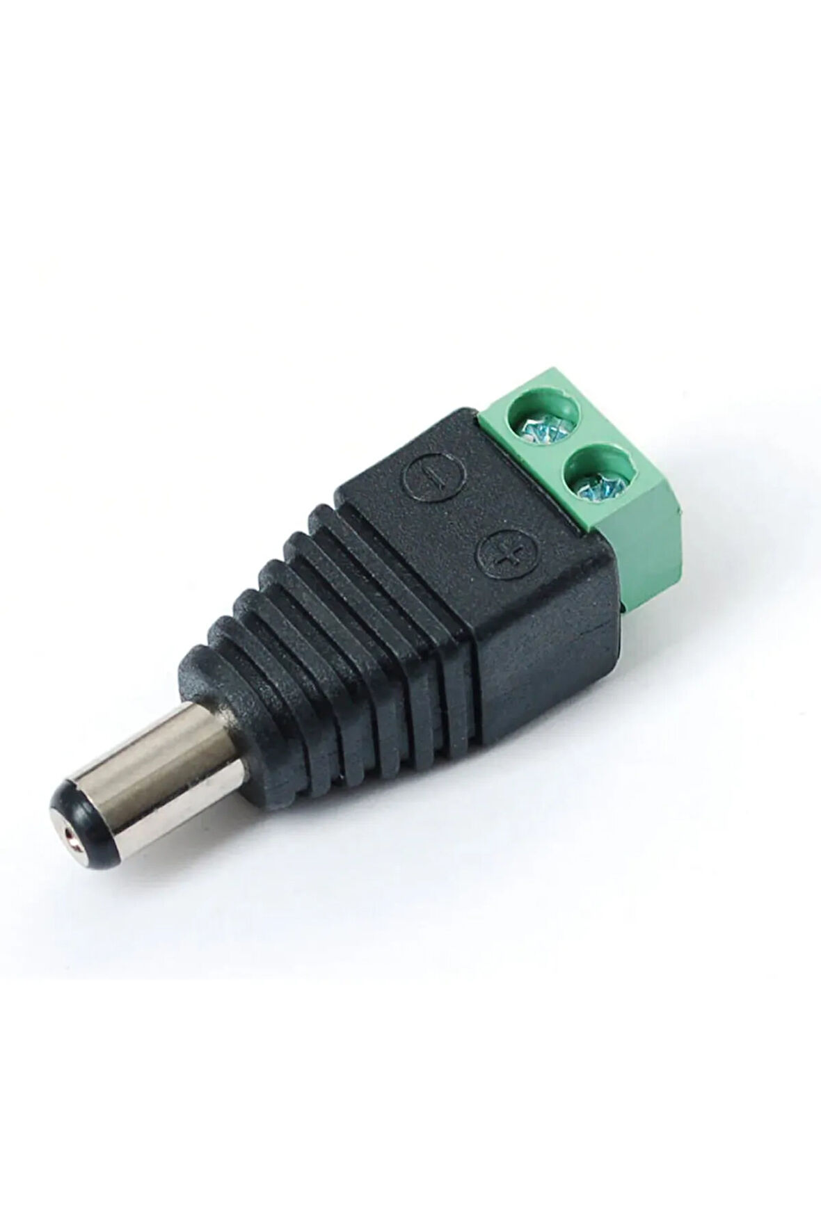 5.5mm x 2.1mm Dc Adaptör Klemens Dönüştürücü Erkek 24V 5A 2 Pin Terminal Kolay Lehimsiz Hızlı Bağlan