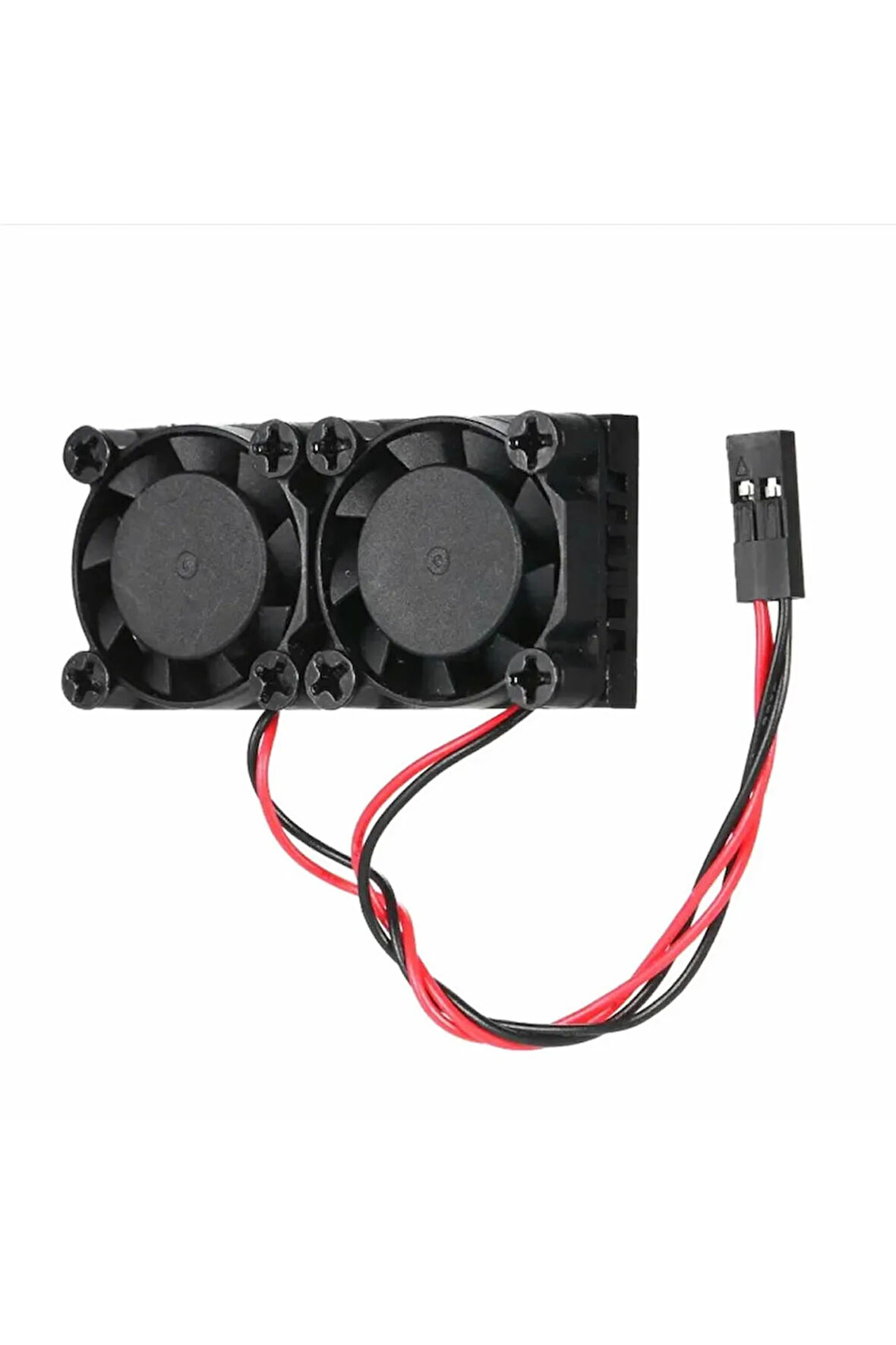 Raspberry Dual Fan Set Pi 4 3 B B+  2 Adet 9mm Alüminyum Blok Çift Soğutma Fanı Isı Emici Dağıtıcı