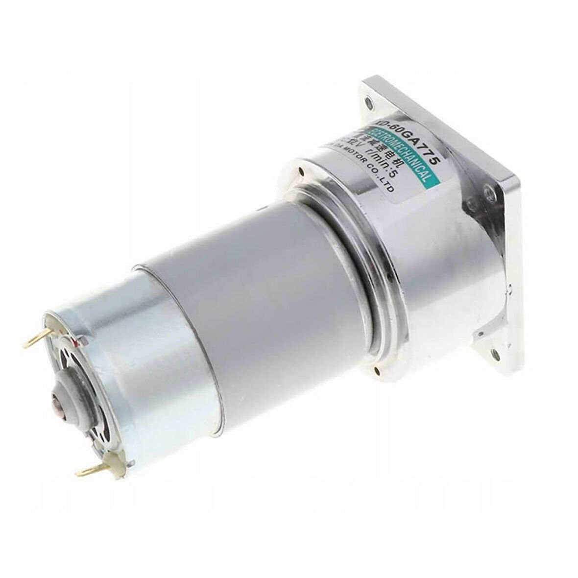 XD-60GA775 DC Motor 12V 5Rpm 35W 87Kg.cm Yüksek Tork Kuvvet Metal Dişli Redüktörlü Robot Cnc Makine