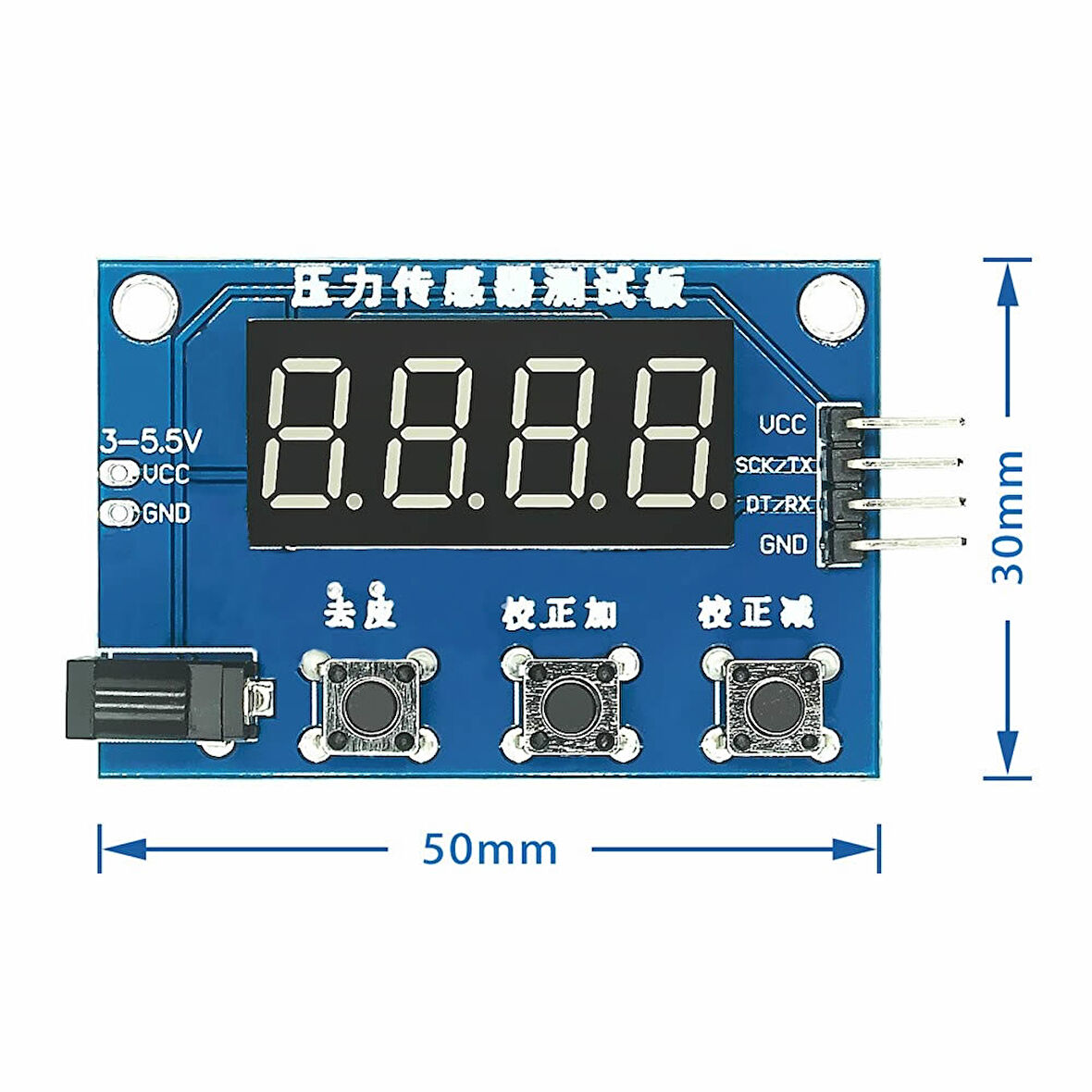 HX711 Gösterge Modülü Elektronik Tartı 5/10 Kg Ağırlık Sensör Hassas Ölçüm Dijital Ekran Load Cell