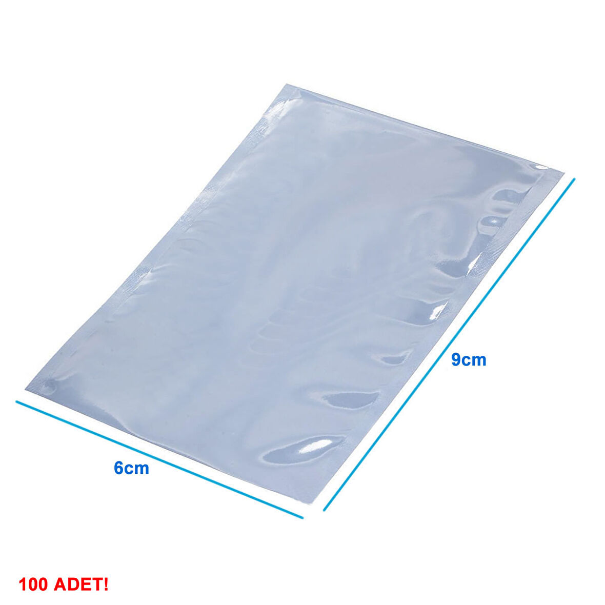 Antistatik Poşet 6x9cm 100 Adet Şeffaf Su Toz Geçirmez Koruyucu Esd Metalize Torba Çanta Saklama