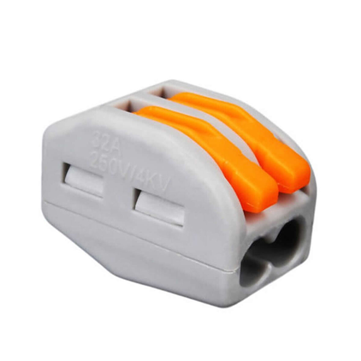 2li Kolay Kablo Tel Birleştirici Konnektör Vidasız Klemens 250V 32A 1mm/4mm Elektrik Kablo Bağlantı