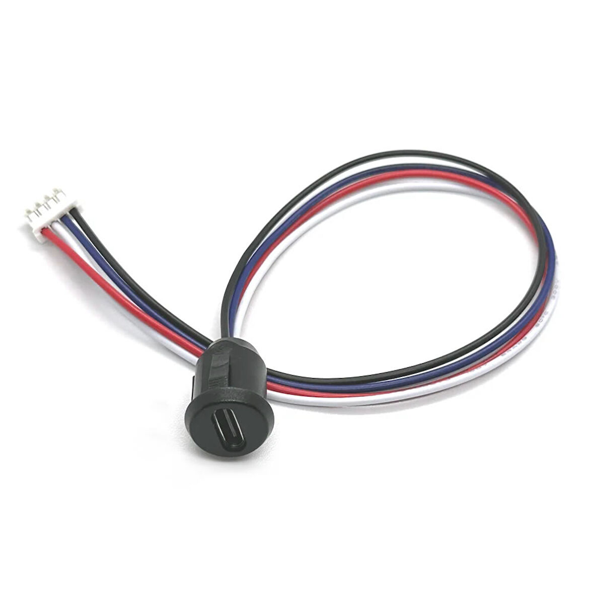 Type C Panel Montaj Dişi Soket 4 Pin 15cm Kablolu Siyah Uzatma USB 3.1 Konnektör Araba Kamera Oyunc