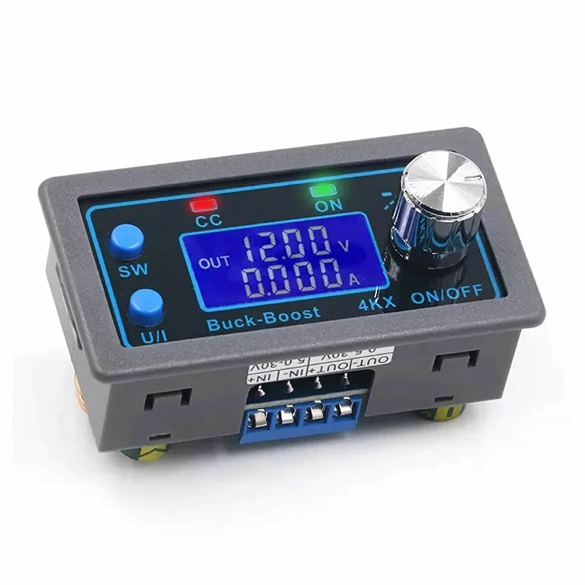 ZK-4KX Voltaj Akım Ayarlı Güç Kaynağı Voltmetre ve Ampermetre Göstergeli 5-30V 4A Voltaj Düşürücü 