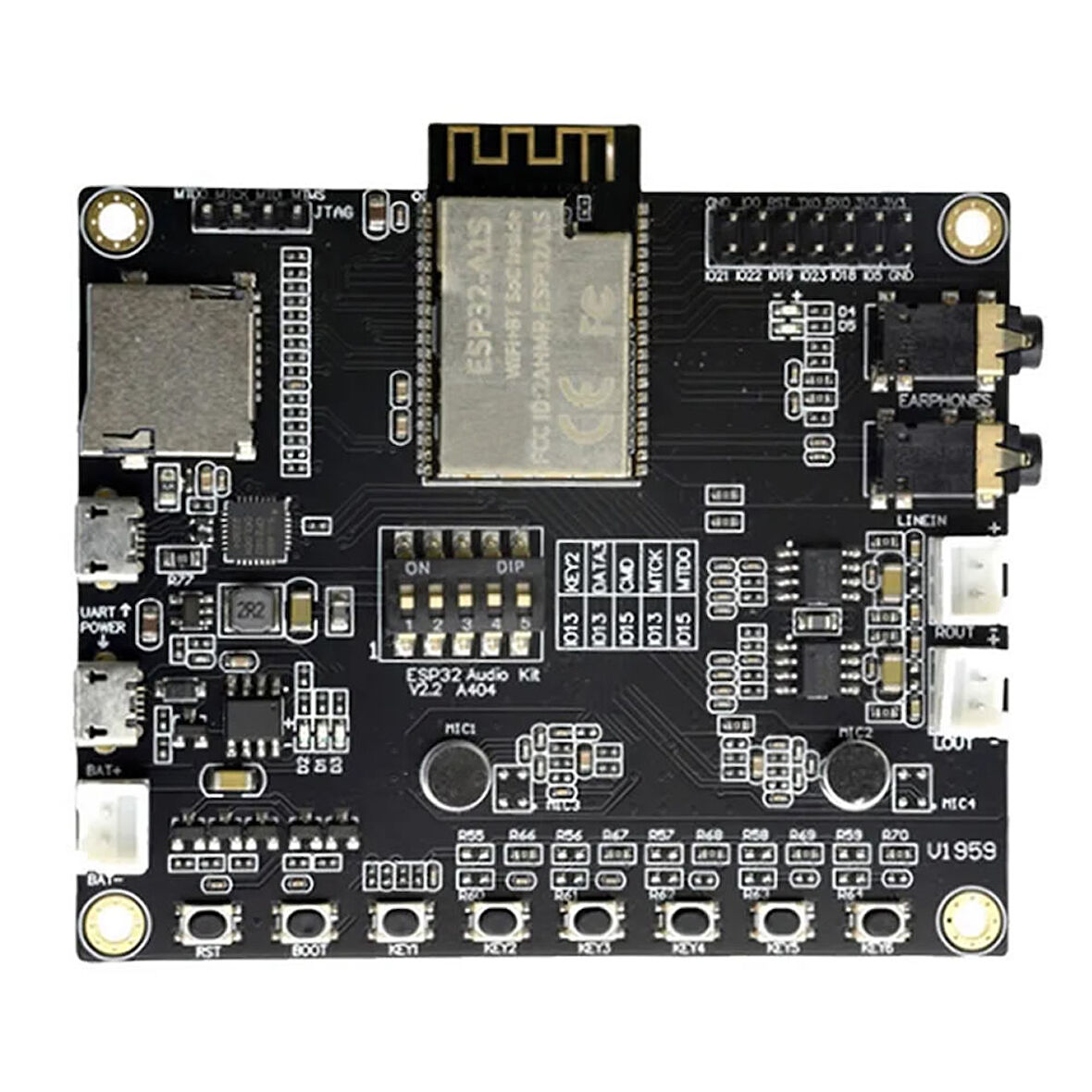 ESP32-Audio-Kit Ses Uygulama Geliştirme Kartı Wifi Bluetooth Ev Otomasyon Kontrol Müzik Çalma Sesli
