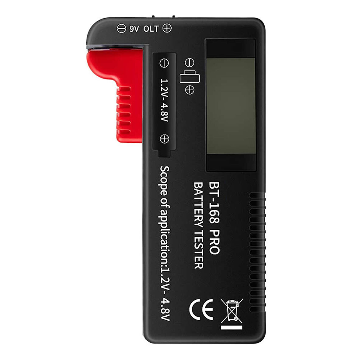BT-168 PRO Pil Test Cihazı AA AAA C D 9V 18650 16340 14500 10440 1.2V 1.5V  3V 3.7V 4.8V Dijital Ölç