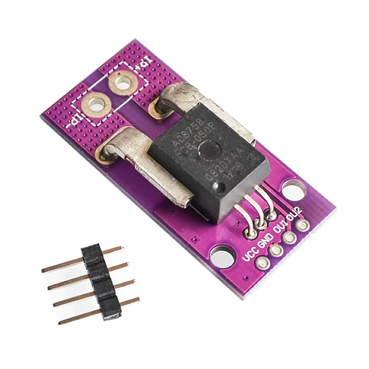ACS758 50A Sensör Modül AC DC Çift Yönlü Güç Kaynağı Motor Kontrol Analog Voltaj Çıkışı Yüksek Hassa
