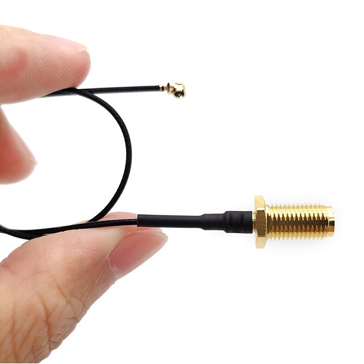20cm Sma Dişi Ipex4 Mhf4 Rf Bağlantı Kablosu SMA Dişi Soket to Altın Kaplama Konnektör Koaksiyel Kab