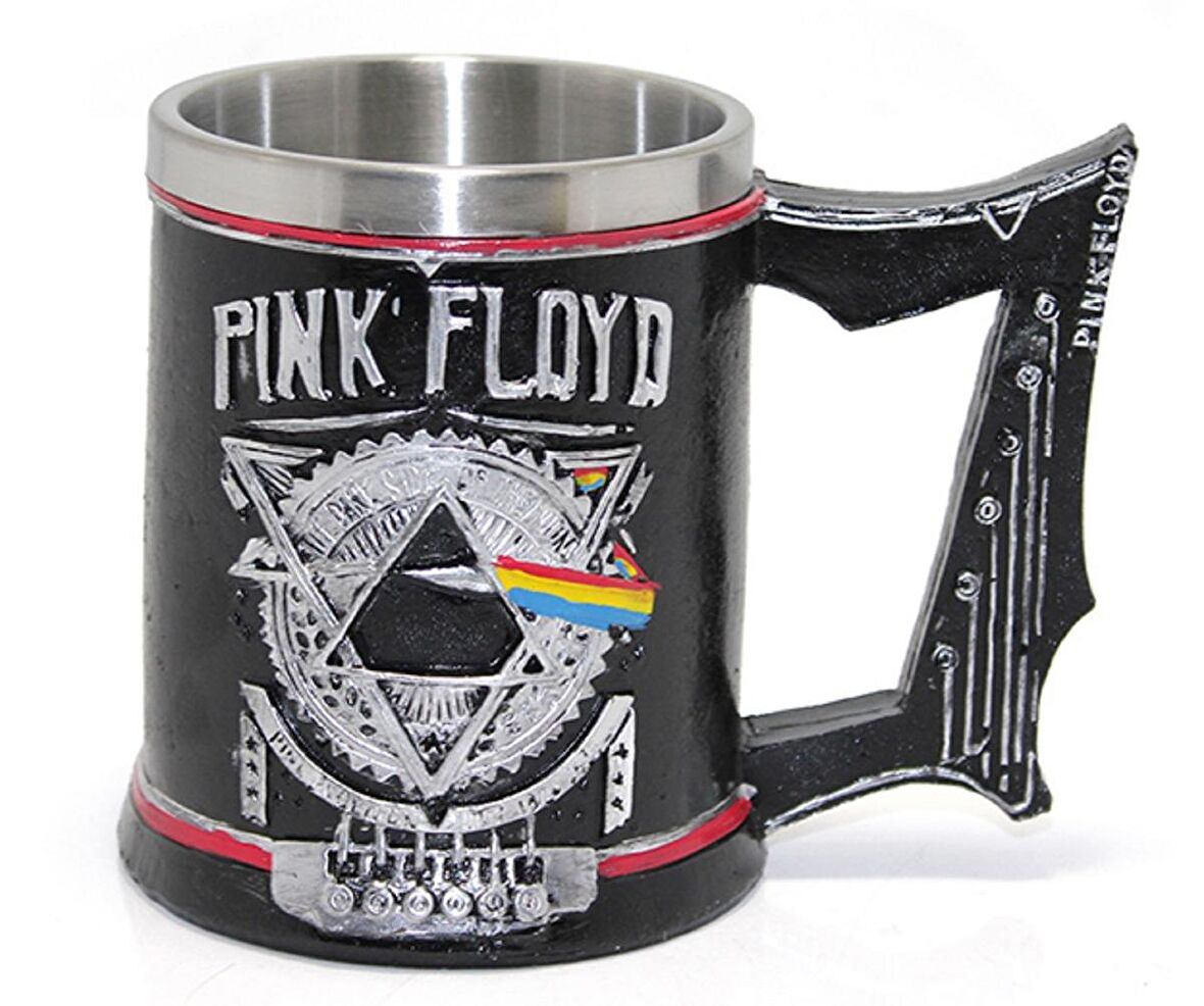 Paslanmaz Çelik Pink Floyd Kabartmalı Kupa Bardak 400 ml 