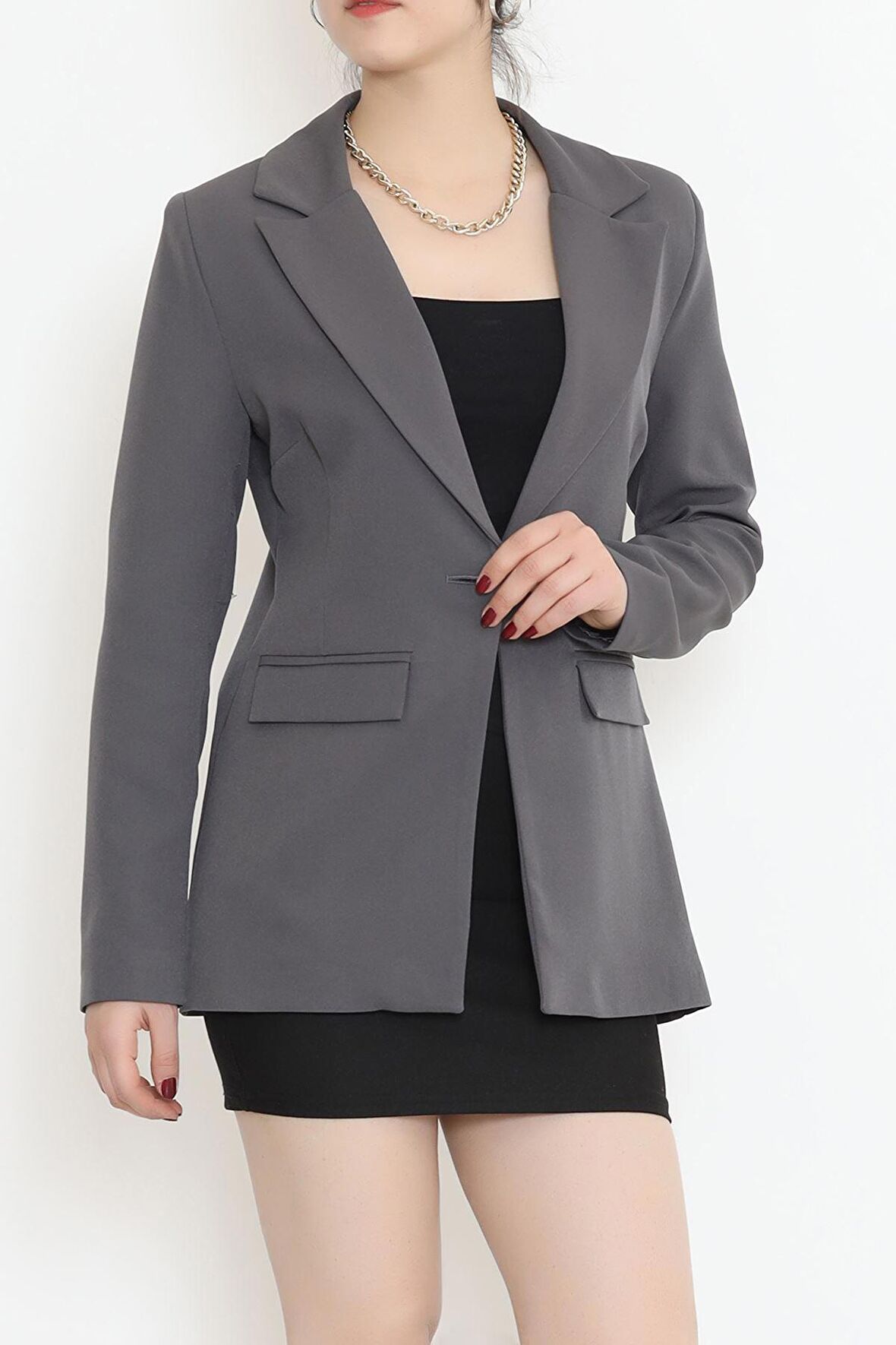 AKSU Blazer Ceket Antrasit - 16610.1811.