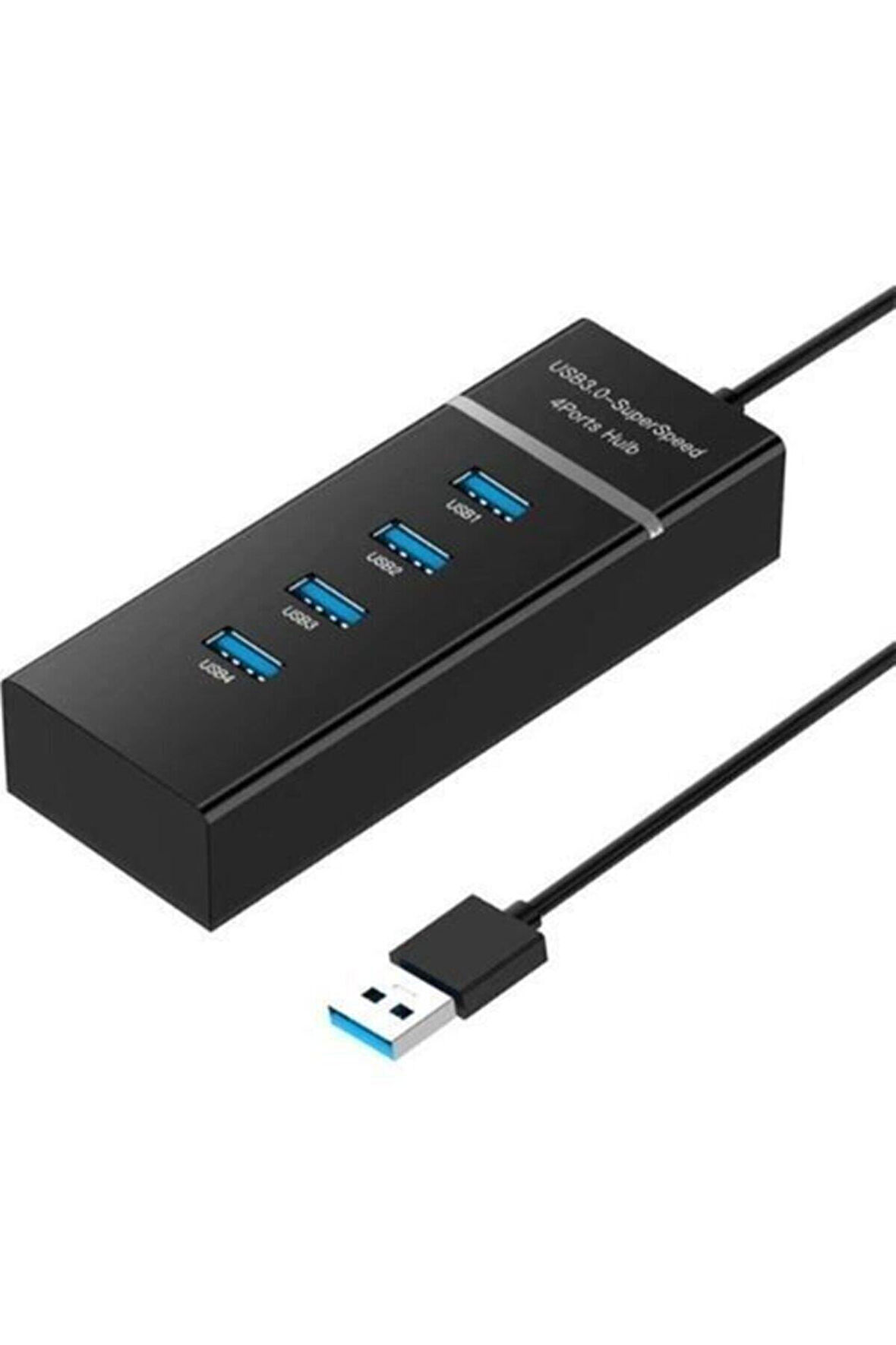Süper Hızlı 4 Port USB 3.0 Hub Çoklayıcı (5Gbps Veri Aktarımı)