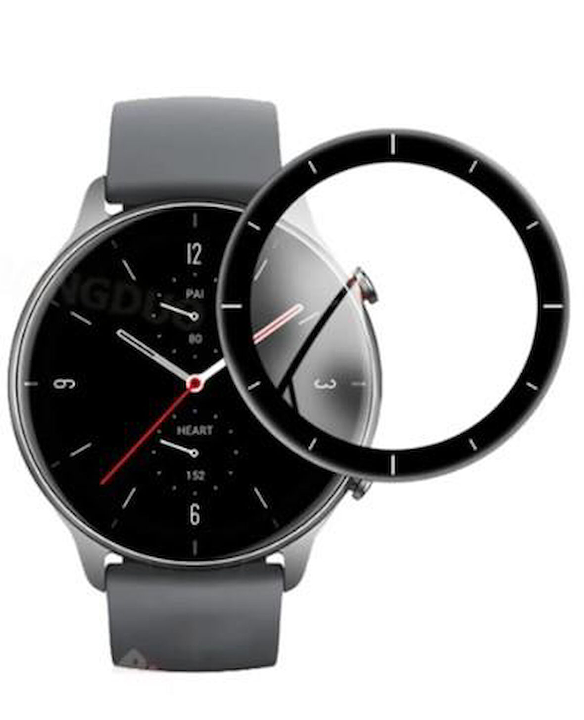 Amazfit GTR 2E Akıllı Saat Uyumlu 5d Tam Kaplama Nano Ekran Koruyucu