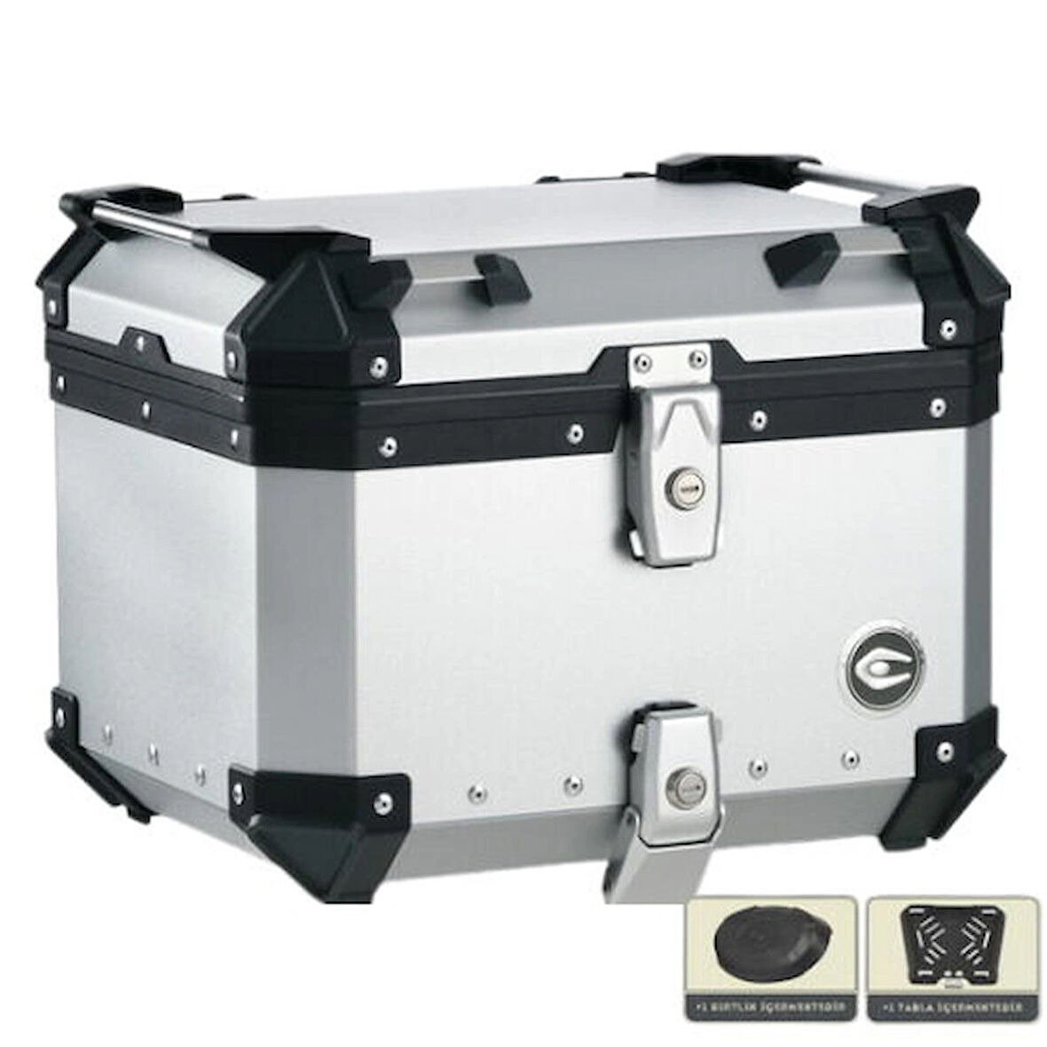 COOCASE - ALÜMİNYUM MOTOSİKLET ARKA ÇANTA 45 LİTRE