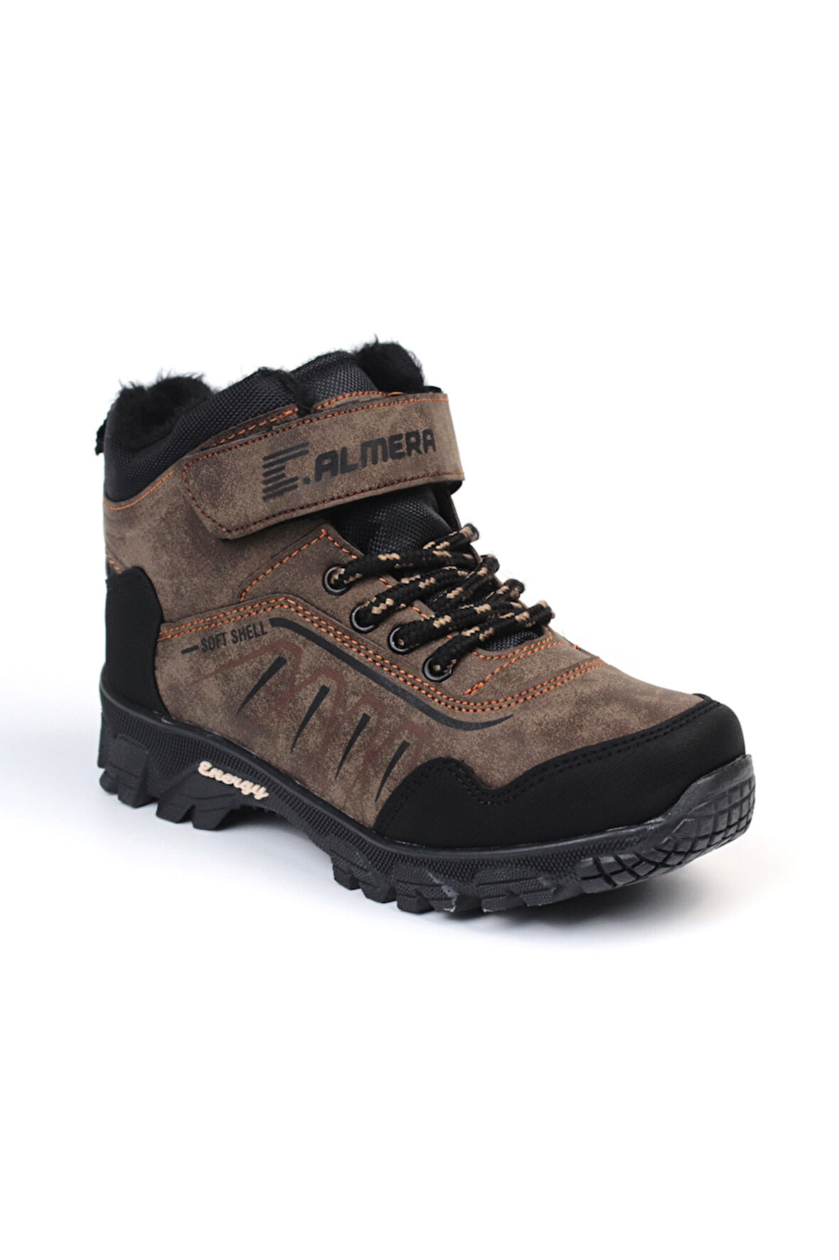 Unisex Çocuk Vizon Siyah İçi Kürklü Kışlık Termo Taban Suya Soğuğa Dayanıklı Günlük Rahat Outdoor Bot