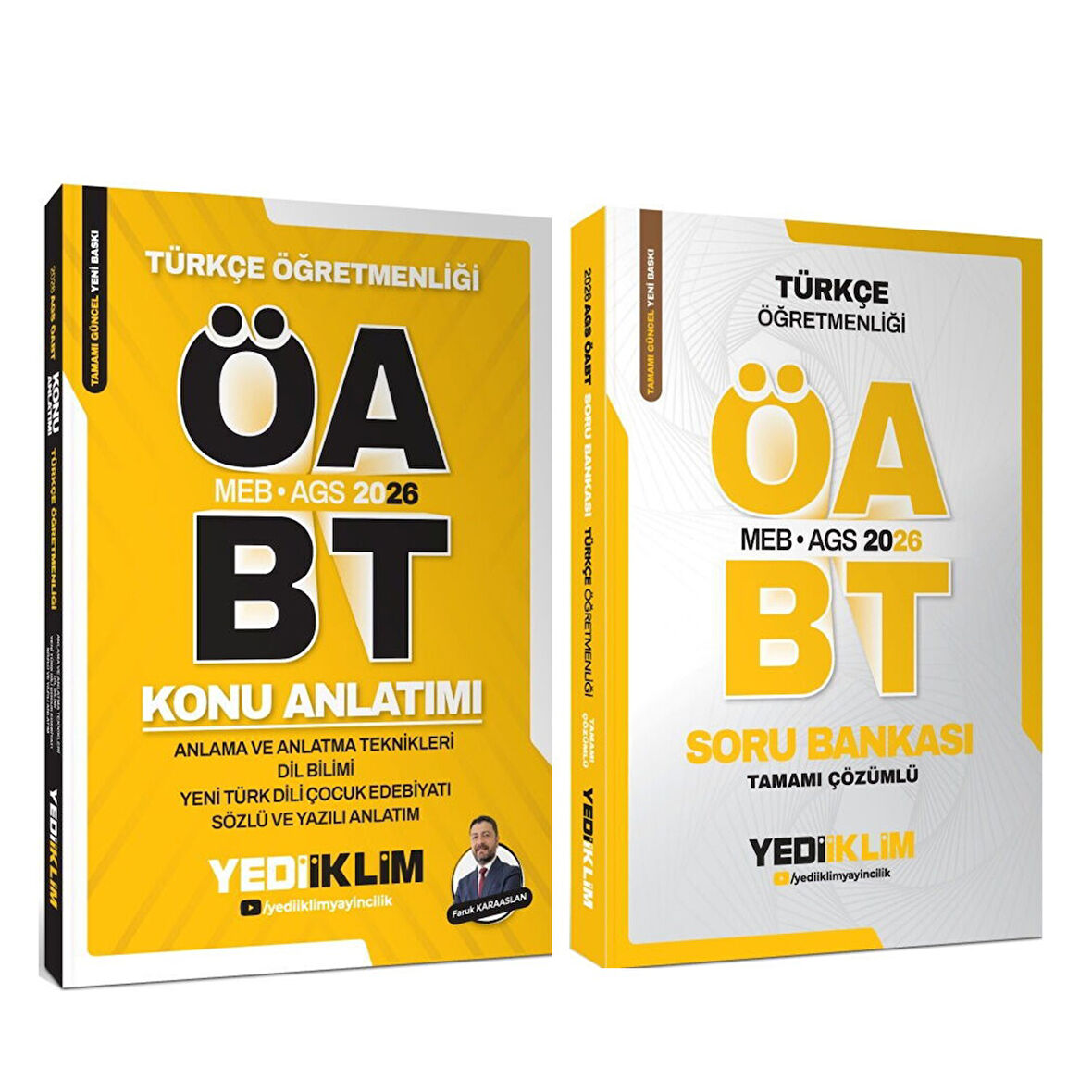 Yediiklim Yayınları 2022 KPSS ÖABT Türkçe Öğretmenliği Konu ve Soru Bankası Seti