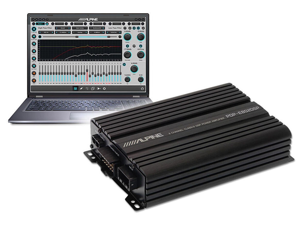 ALPİNE PDP-E802DSP 8 KANAL AMFİ EUROMUSIC