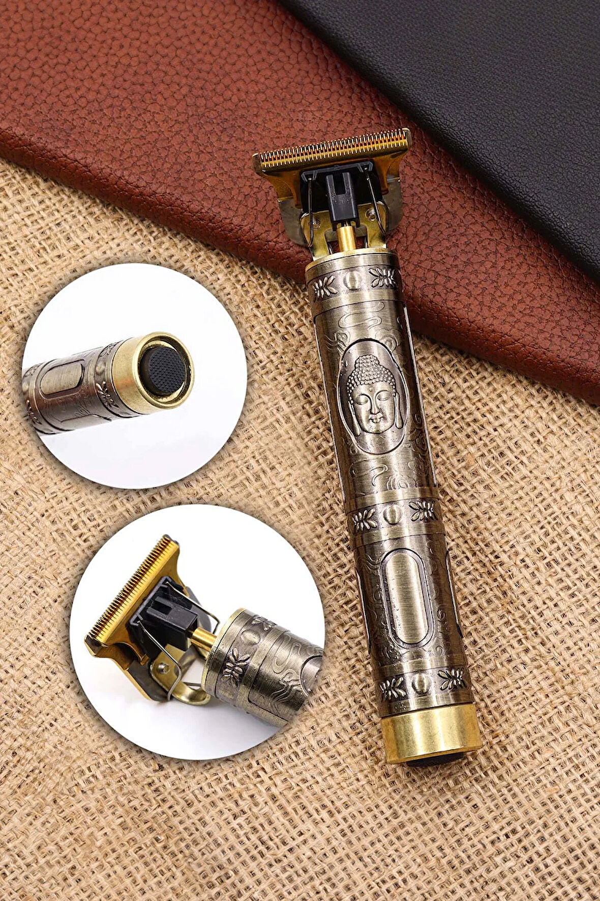 Retro Şarjlı Saç-Sakal Kesme Tıraş Makinesi