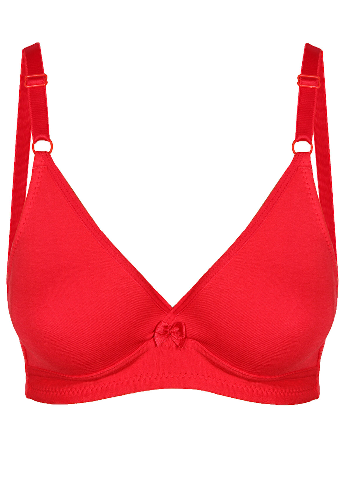 Alışveriş Meydanı Kadın Kırmızı Basic Üçgen Penye Sütyen