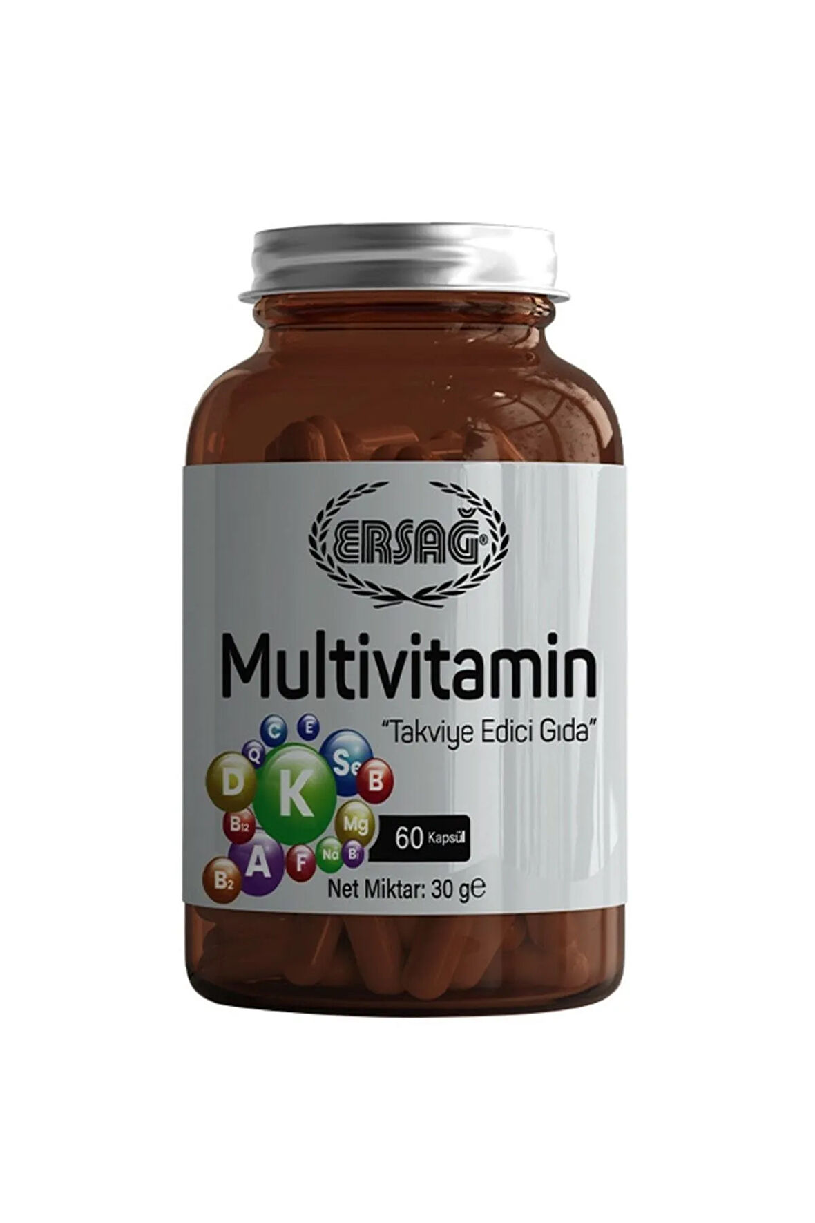 Ersağ Multivitamin Takviye Edici Gıda 60 Kapsül