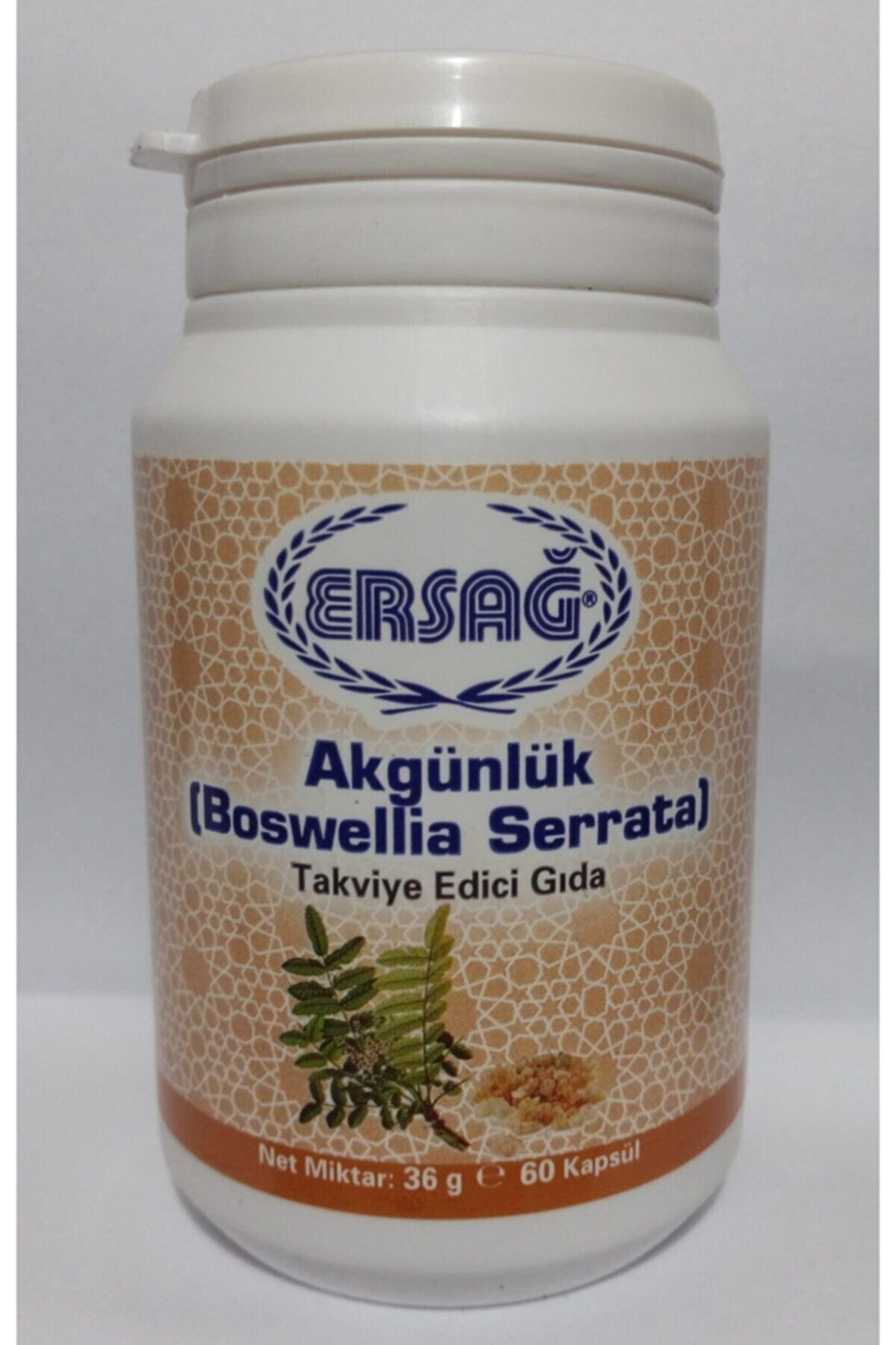 Ersağ Akgünlük Gıda Takviyesi, Boswellia Serrata